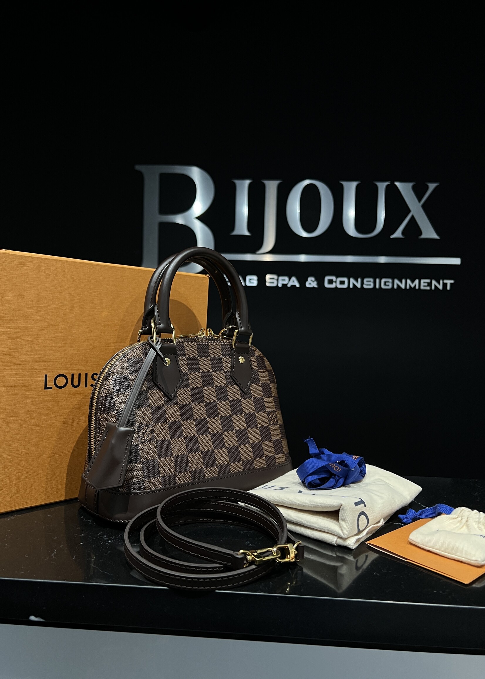 Louis Vuitton SOLD - Louis Vuitton Damier Ebene Alma BB