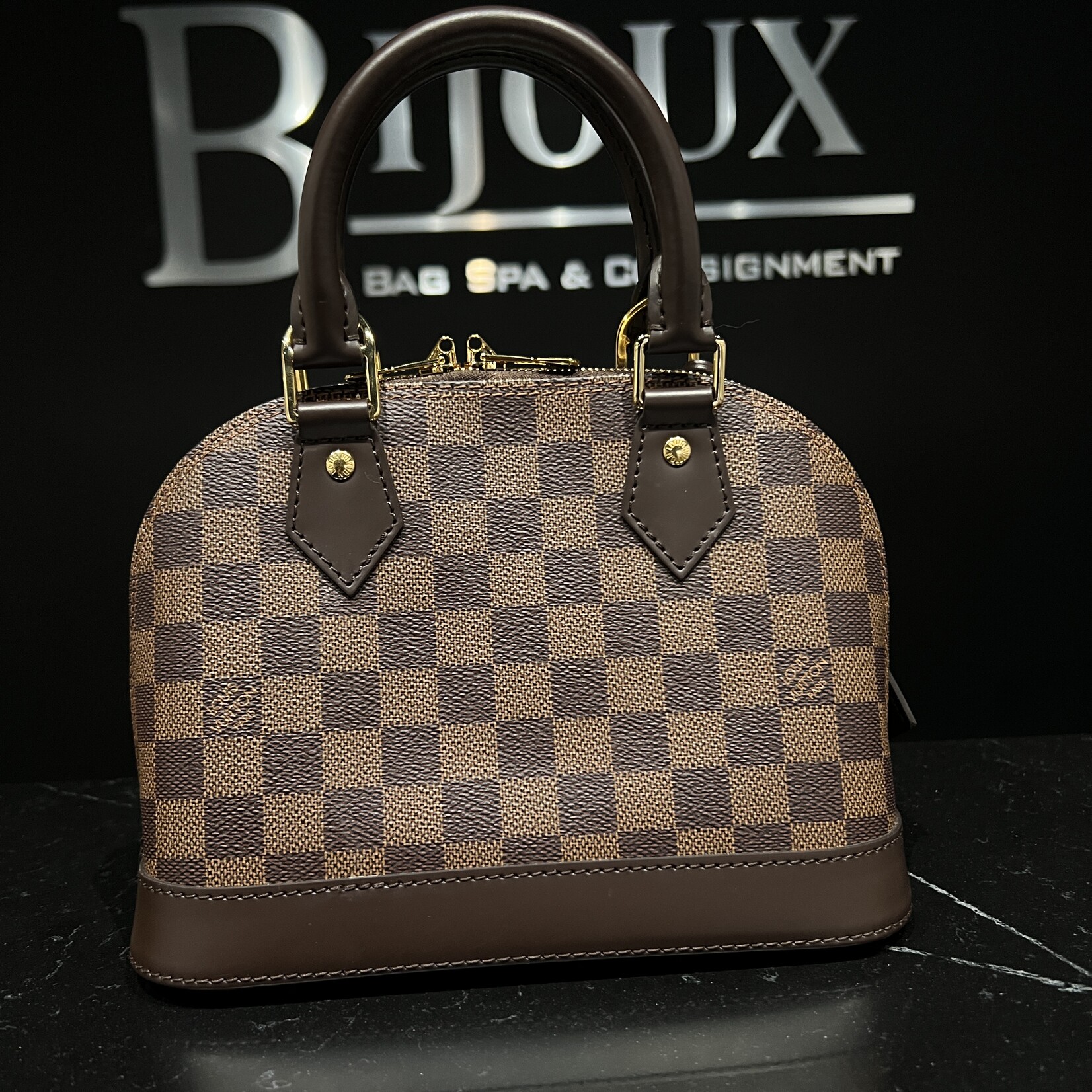 Louis Vuitton SOLD - Louis Vuitton Damier Ebene Alma BB