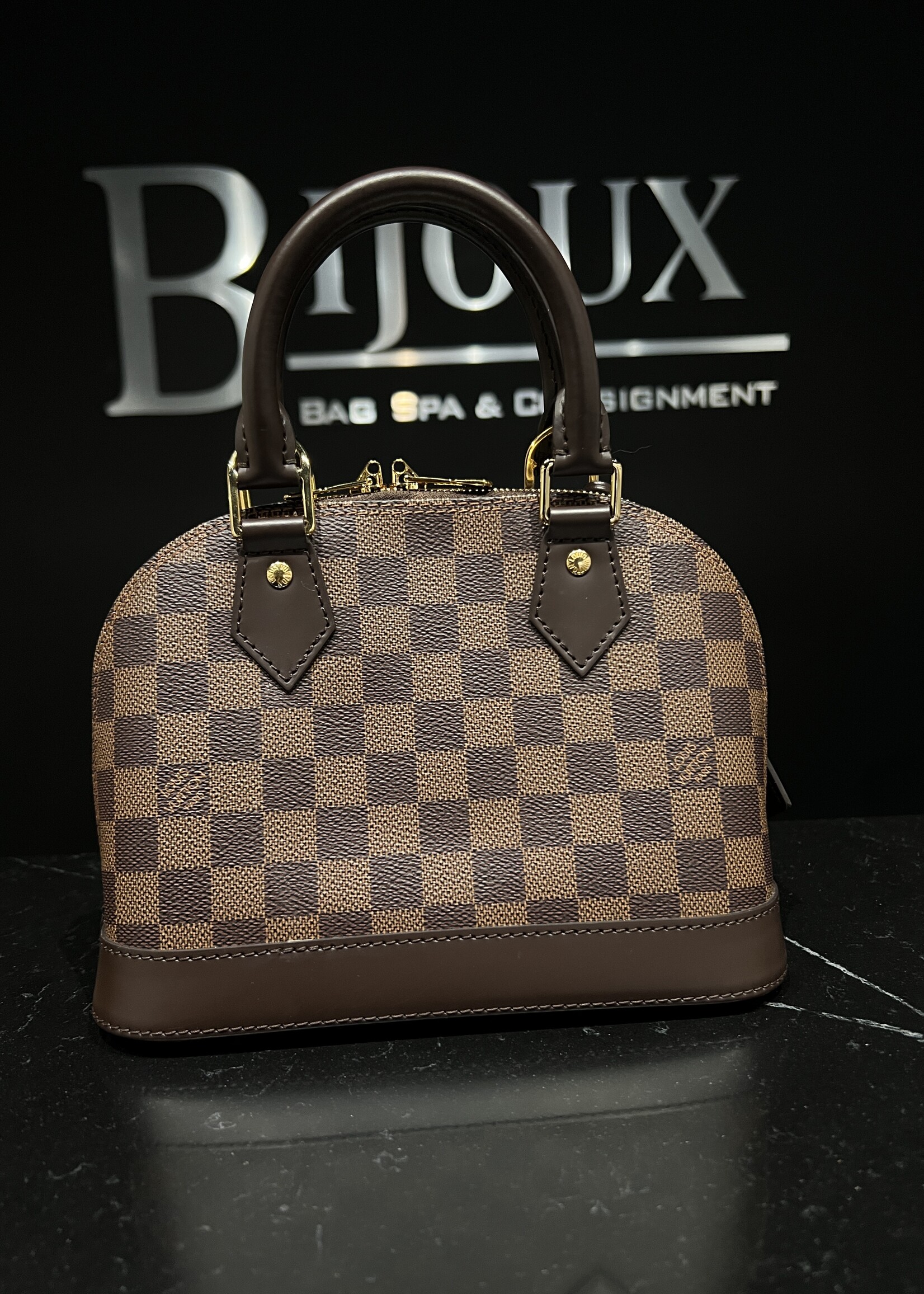 Louis Vuitton SOLD - Louis Vuitton Damier Ebene Alma BB
