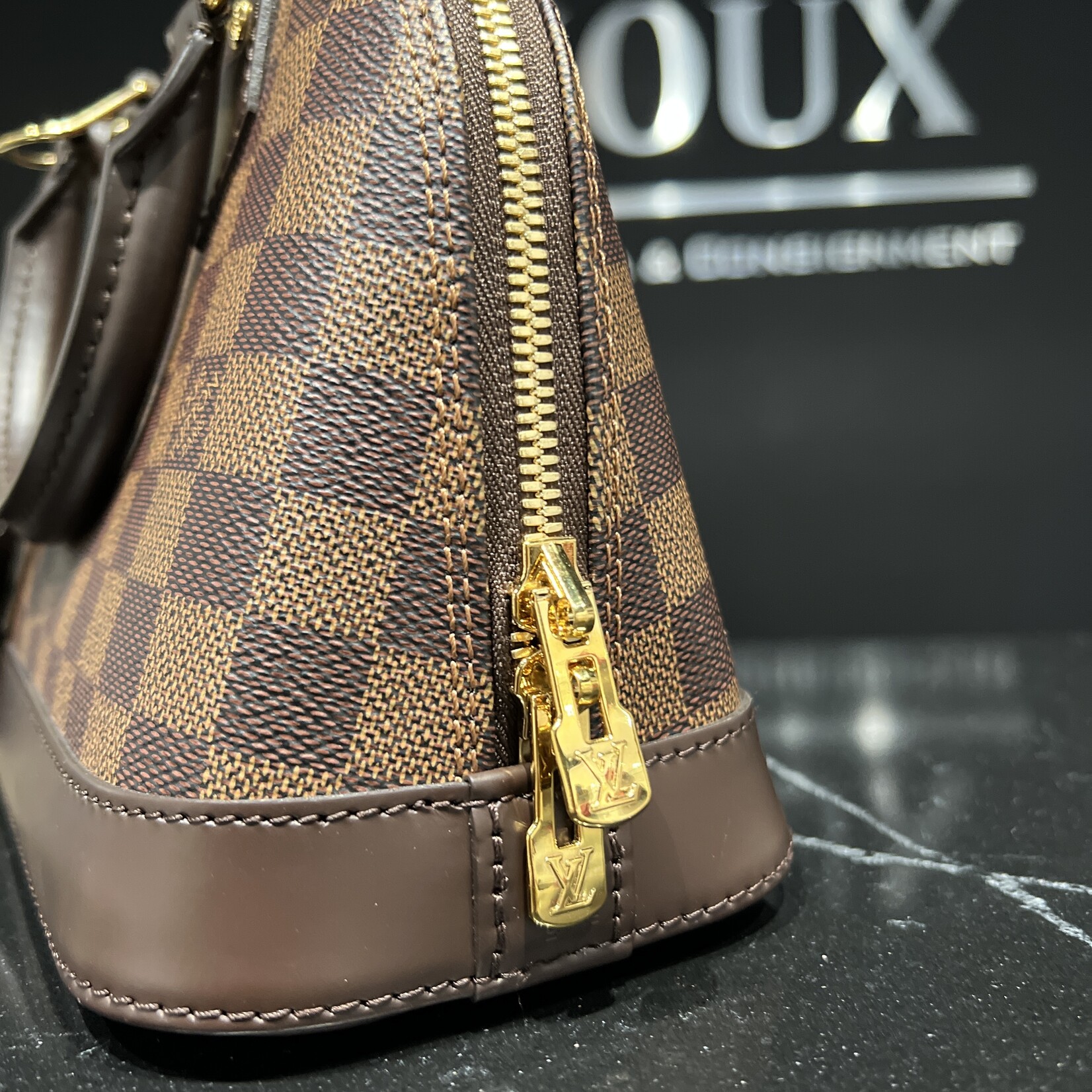 Louis Vuitton SOLD - Louis Vuitton Damier Ebene Alma BB