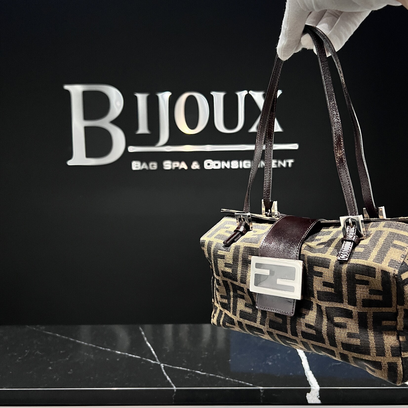 Fendi SOLD - Fendi Zucca Mamma Bag