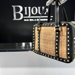 Fendi SOLD - Fendi Straw Wicker Studded