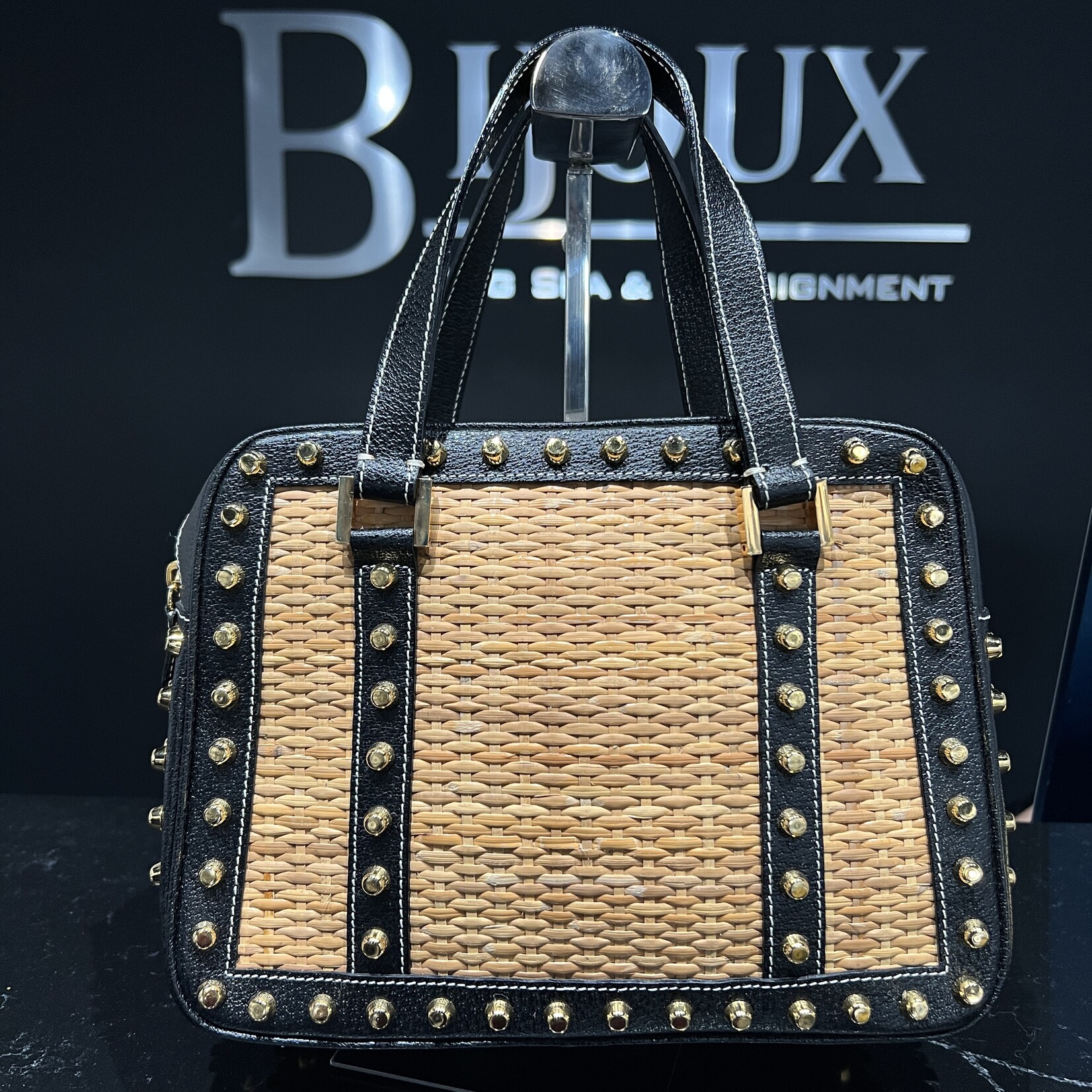Fendi SOLD - Fendi Straw Studded