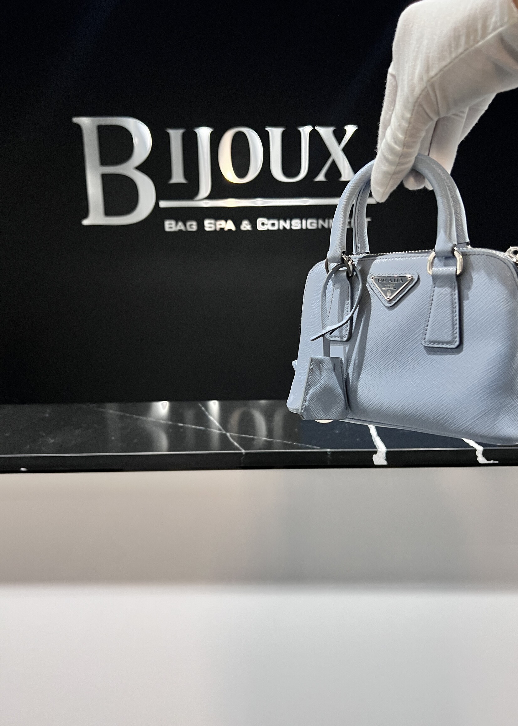 Prada SOLD - Prada Mini Blue Promenade