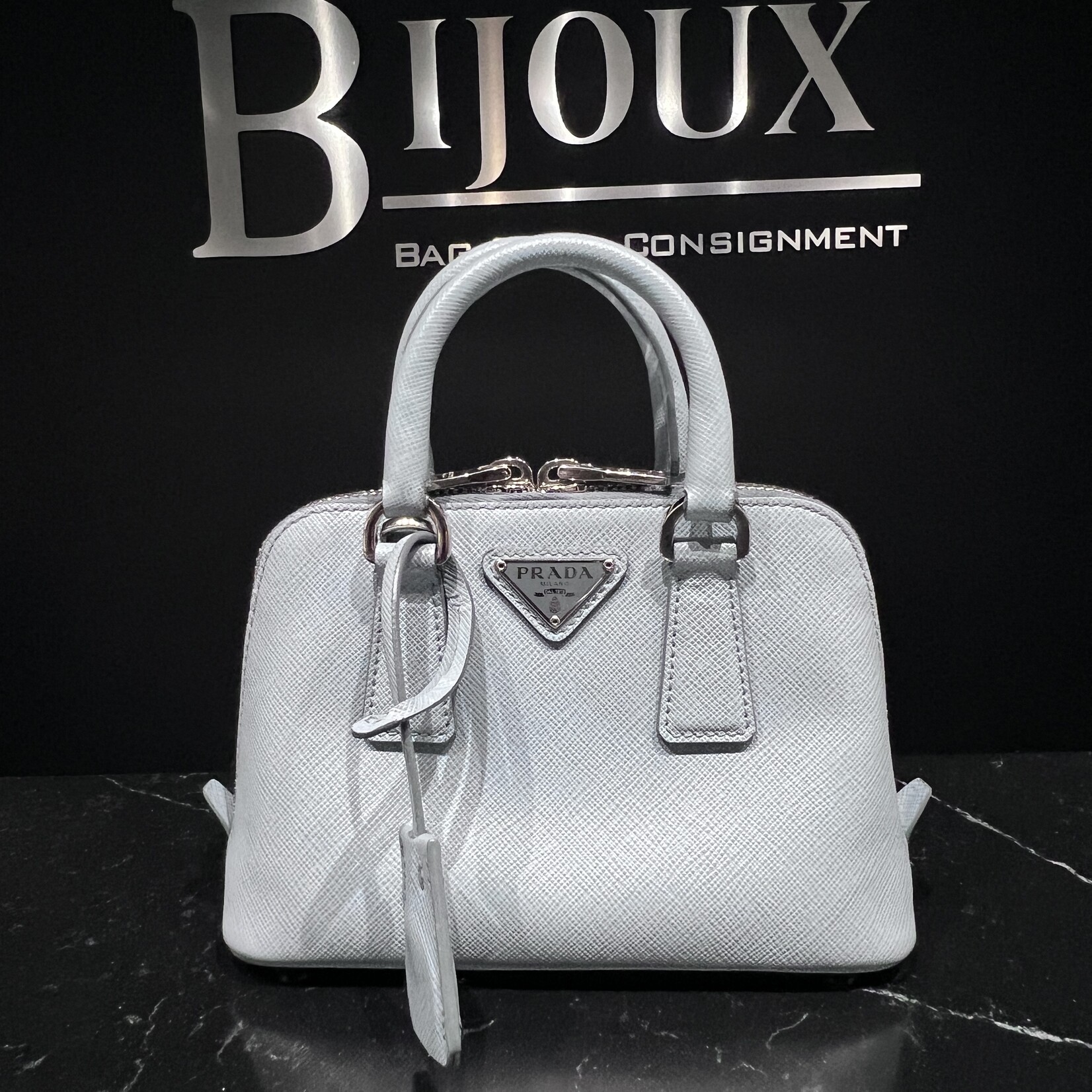 Prada SOLD - Prada Mini Blue Promenade