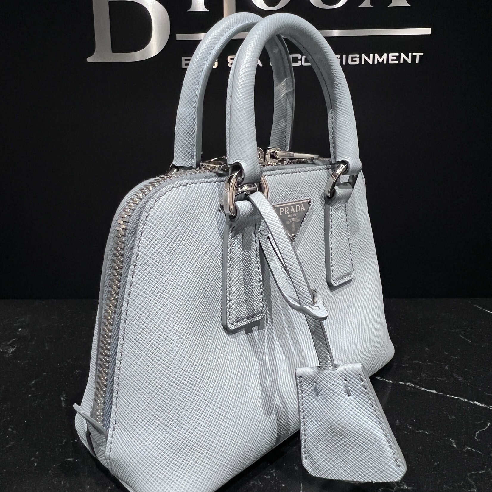 Prada SOLD - Prada Mini Blue Promenade