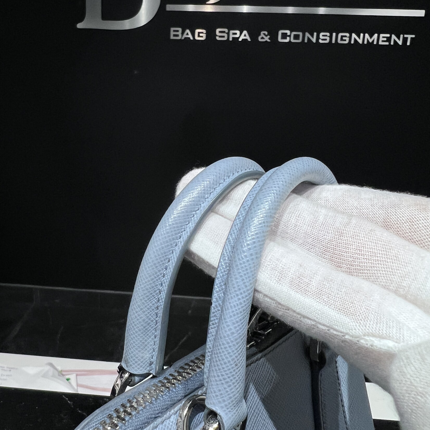 Prada SOLD - Prada Mini Blue Promenade