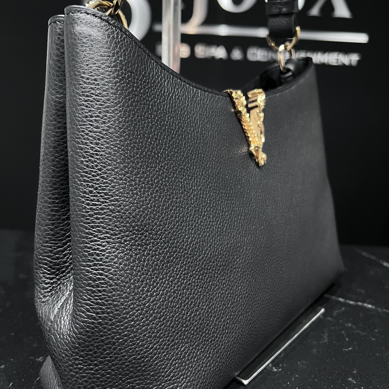 Versace SOLD - Versace Virtus Hobo Bag