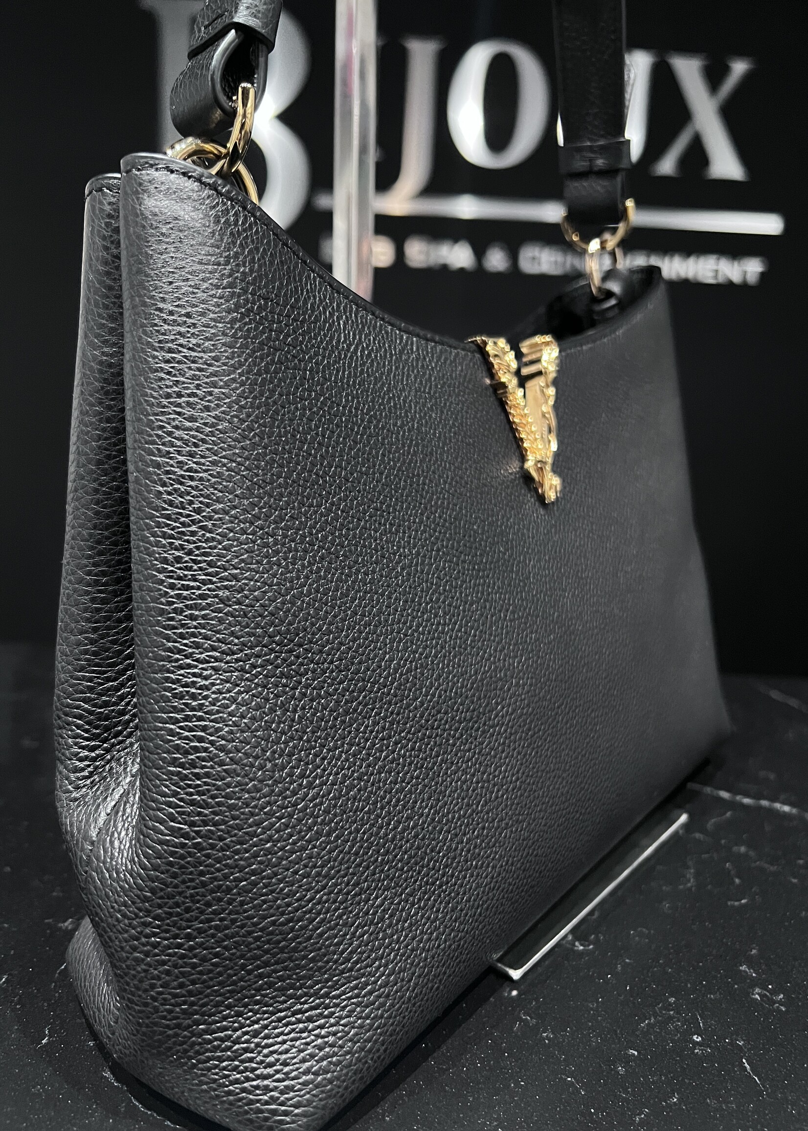 Versace SOLD - Versace Virtus Hobo Bag