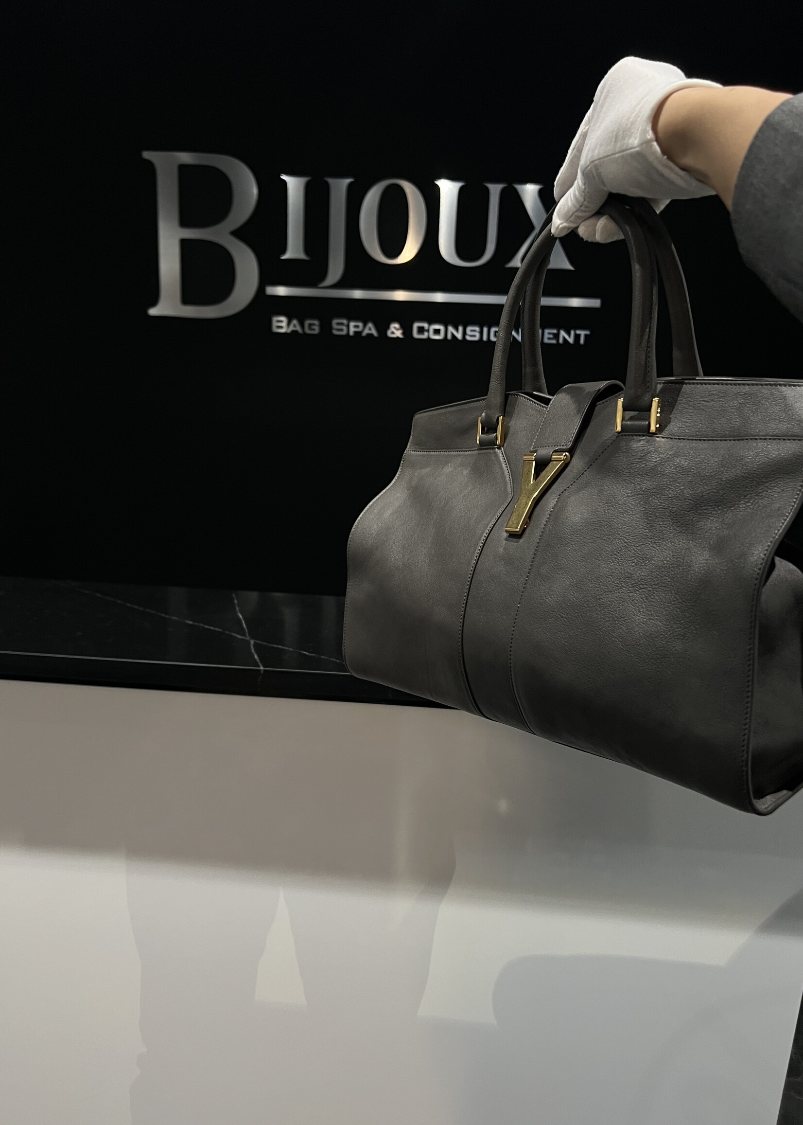 Saint Laurent SOLD - Saint Laurent Cabas Grey