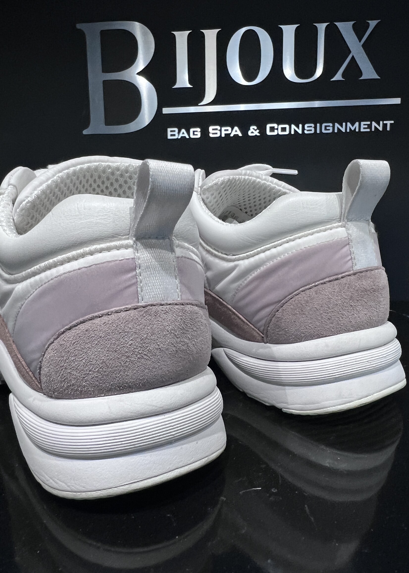 Chanel Chanel Nylon Suede CC Sneakers 36.5