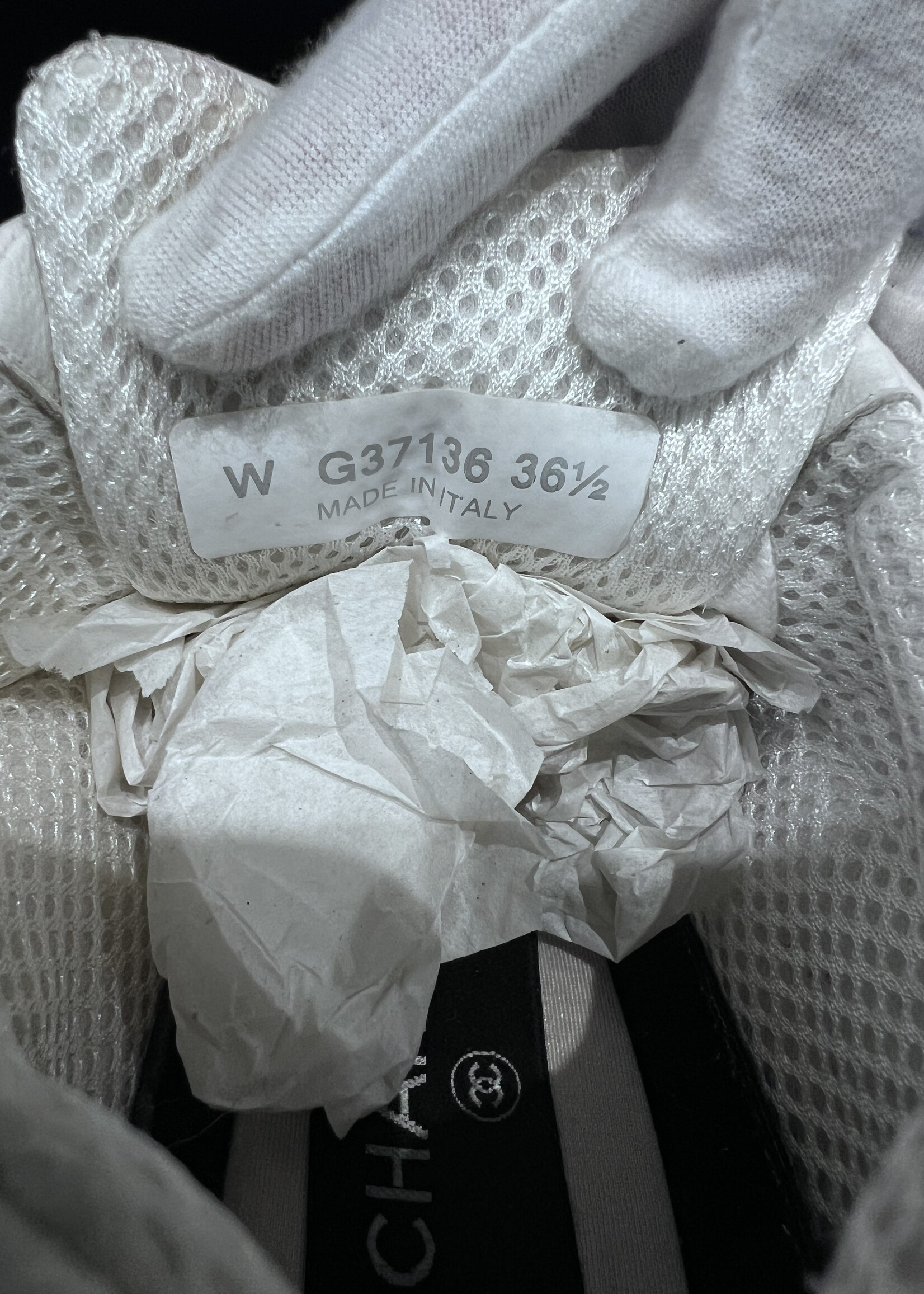 Chanel Chanel Nylon Suede CC Sneakers 36.5