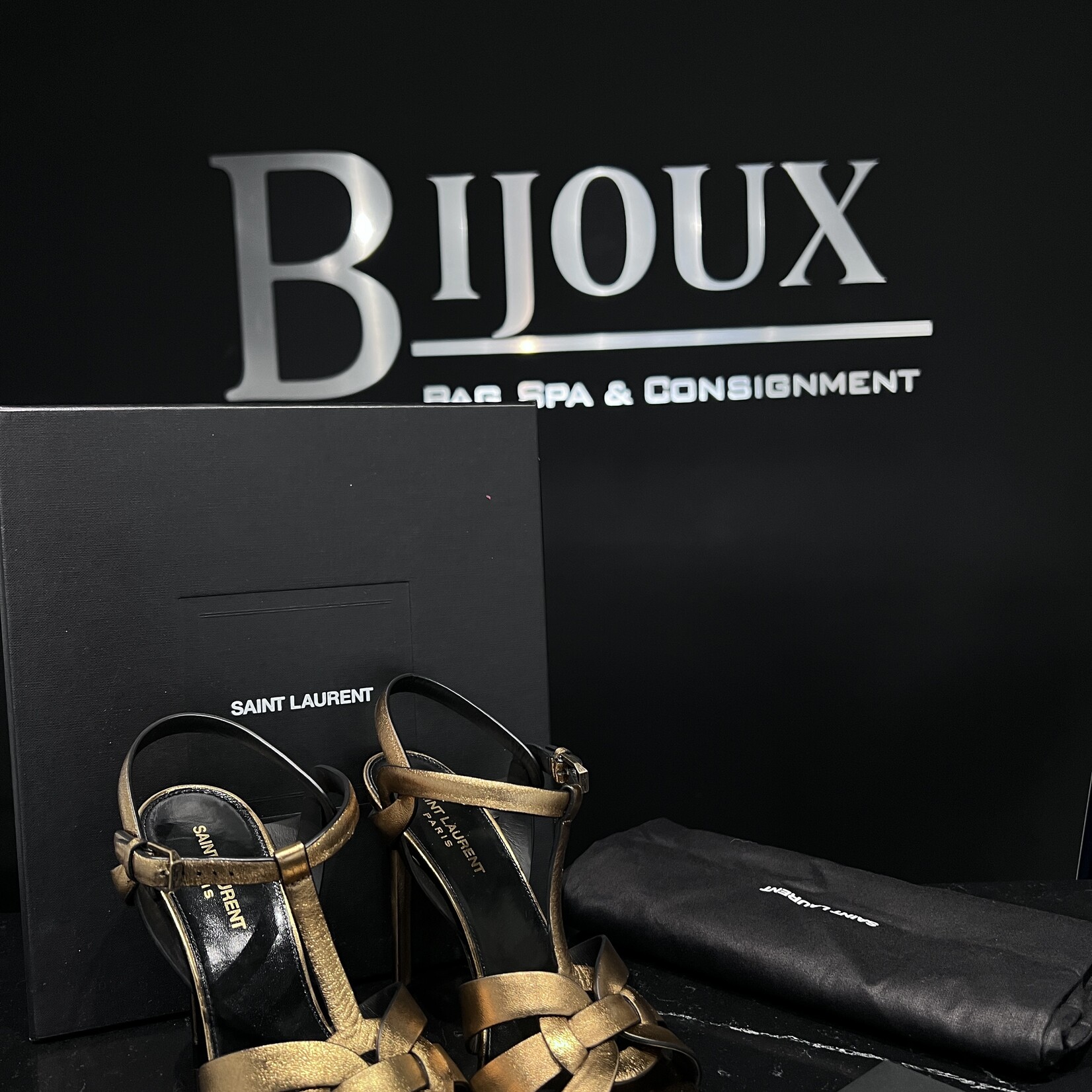 Saint Laurent SOLD - Saint Laurent Tribute Gold 39