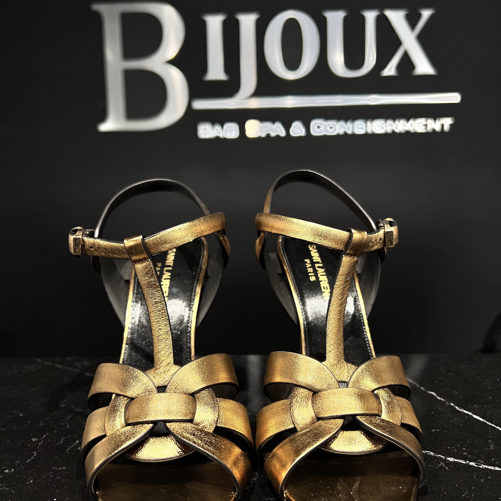 Saint Laurent SOLD - Saint Laurent Tribute Gold 39