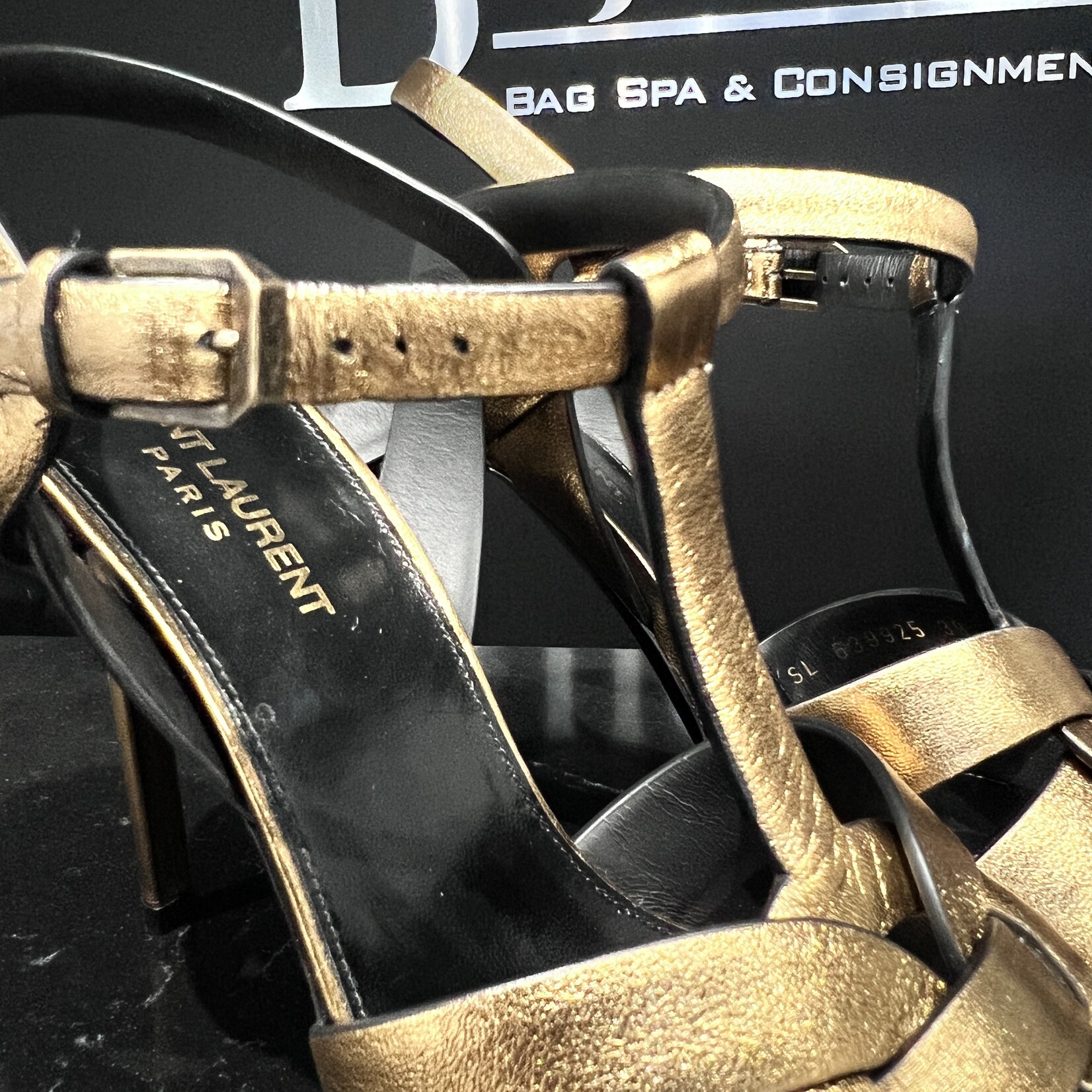 Saint Laurent SOLD - Saint Laurent Tribute Gold 39