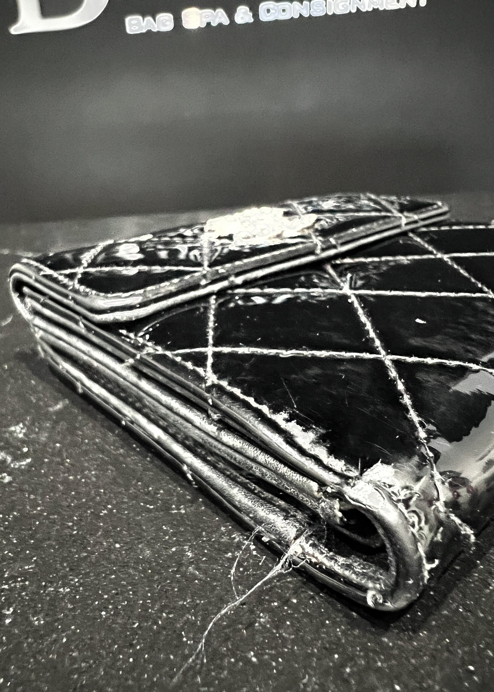 Chanel SOLD - Chanel Brillant Patent Wallet Black