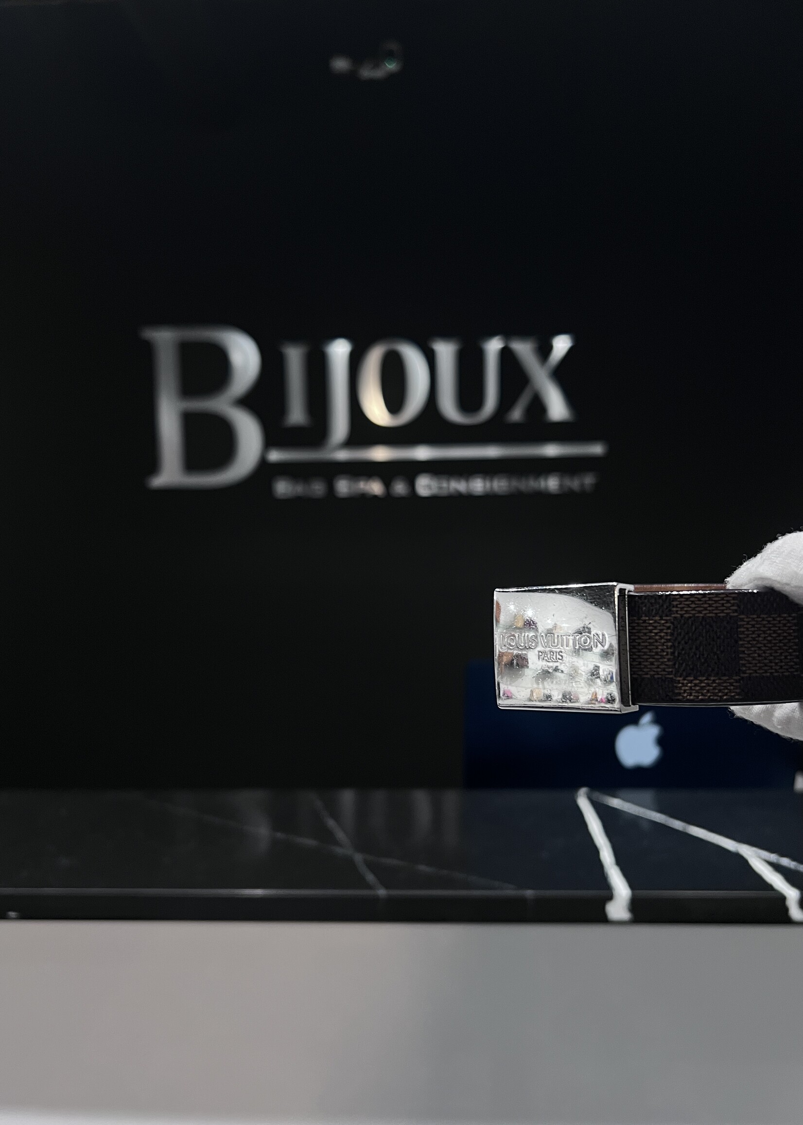 Louis Vuitton Louis Vuitton Ceinture Damier Ebene Belt