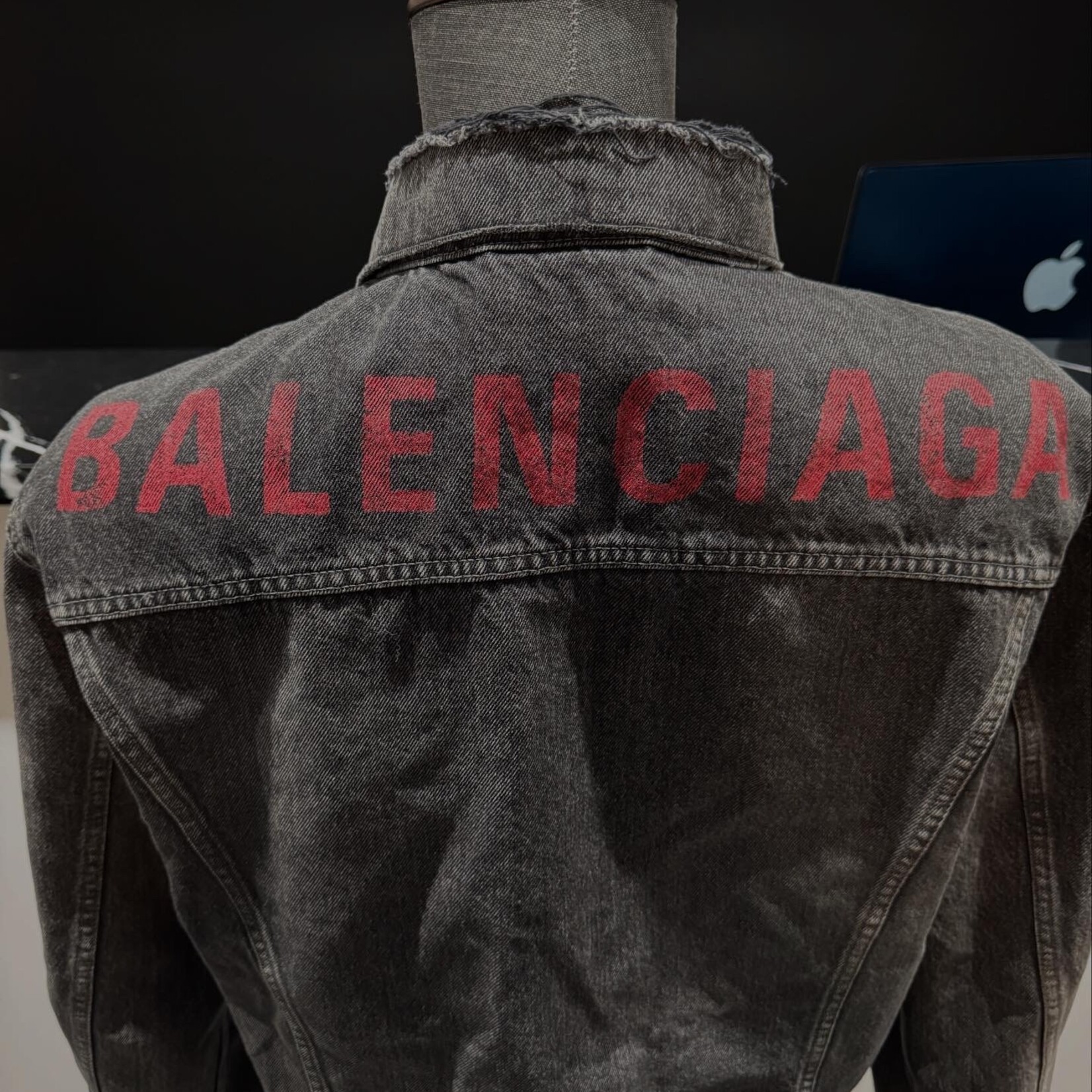 Balenciaga SOLD - Balenciaga Distressed Denim Jacket