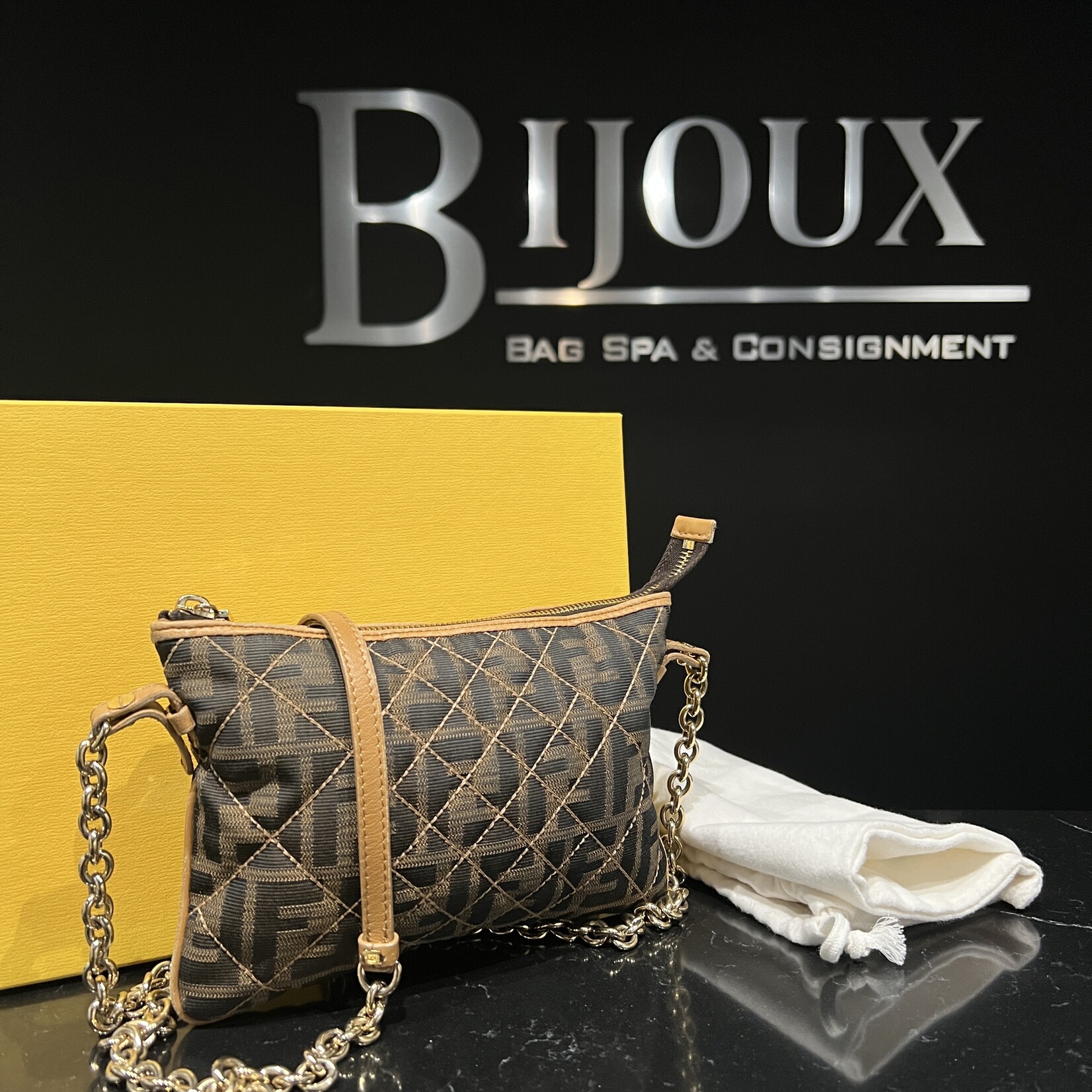 Fendi SOLD- Fendi Zucca Pochette