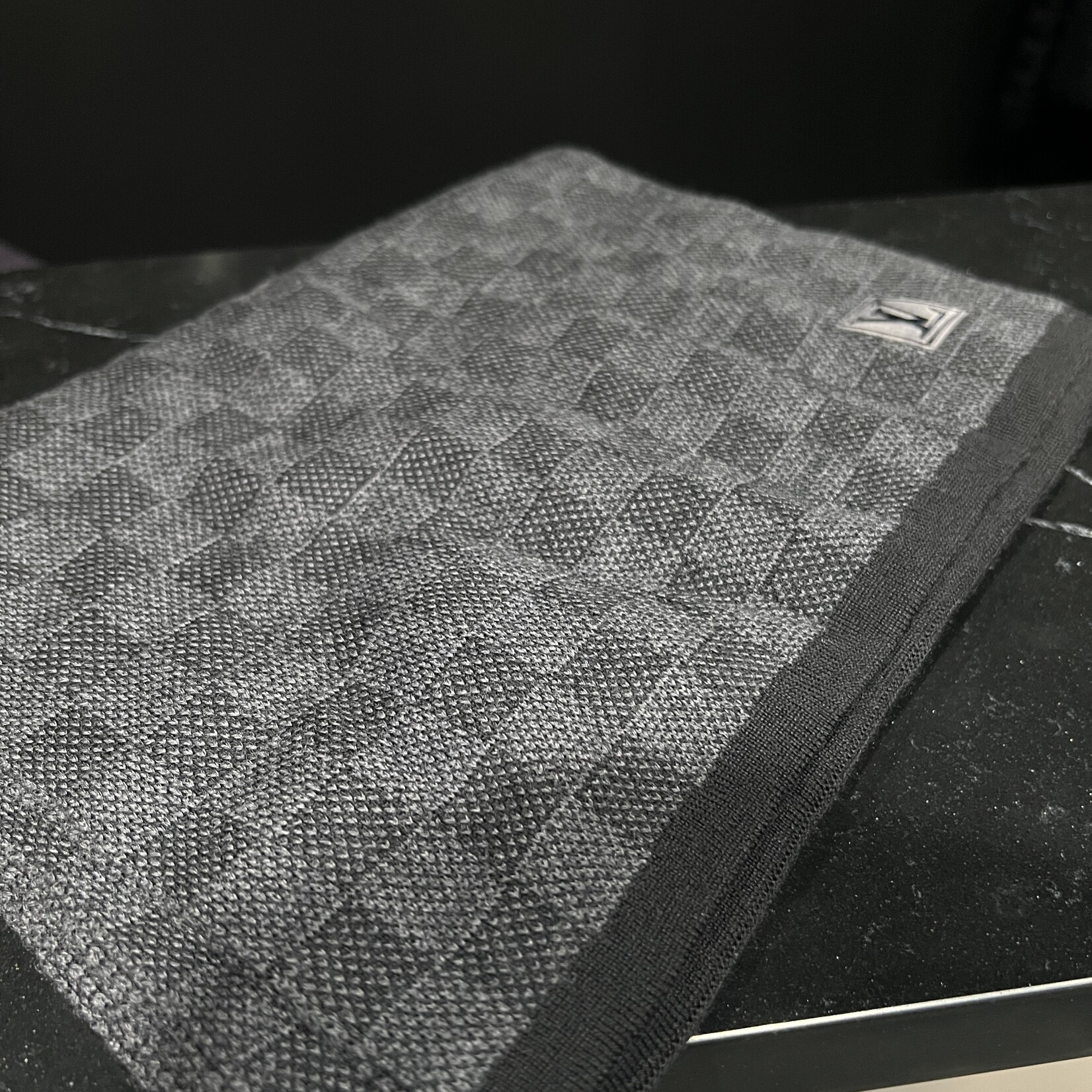 Louis Vuitton SOLD - Louis Vuitton Graphite Wool Scarf