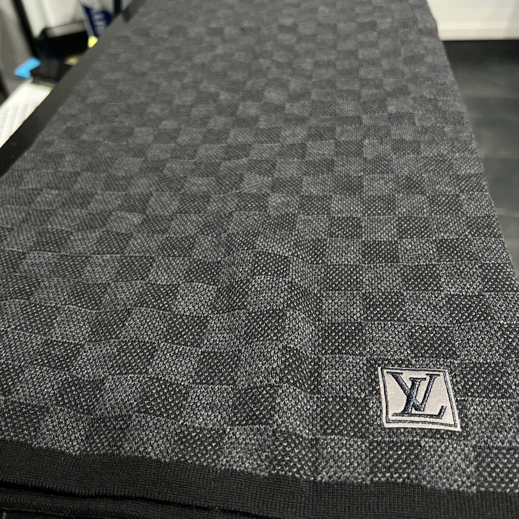 Louis Vuitton SOLD - Louis Vuitton Graphite Wool Scarf