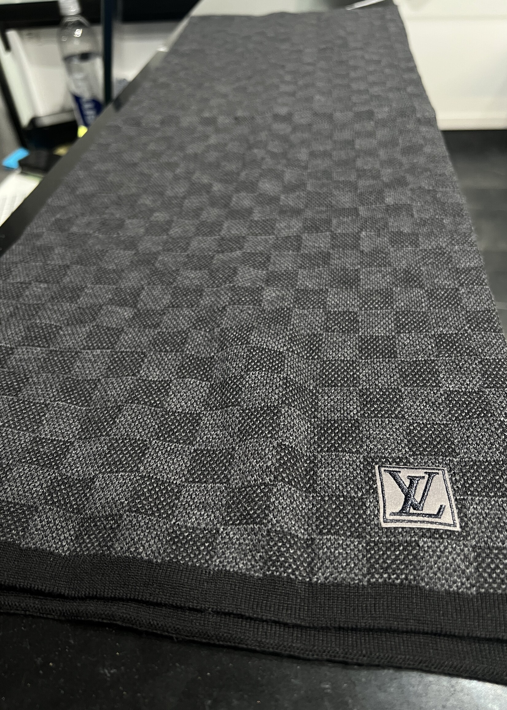 Louis Vuitton SOLD - Louis Vuitton Graphite Wool Scarf