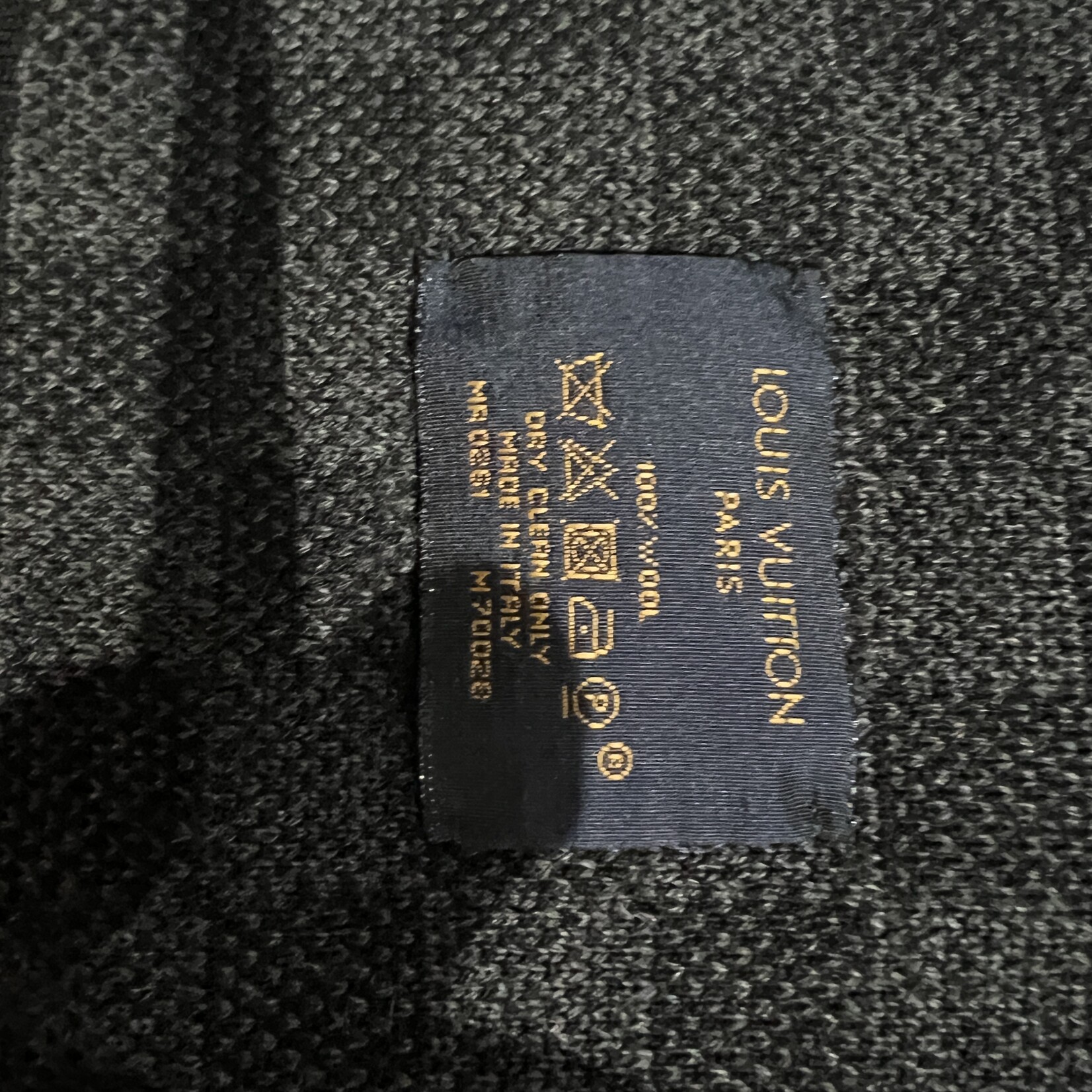 Louis Vuitton SOLD - Louis Vuitton Graphite Wool Scarf