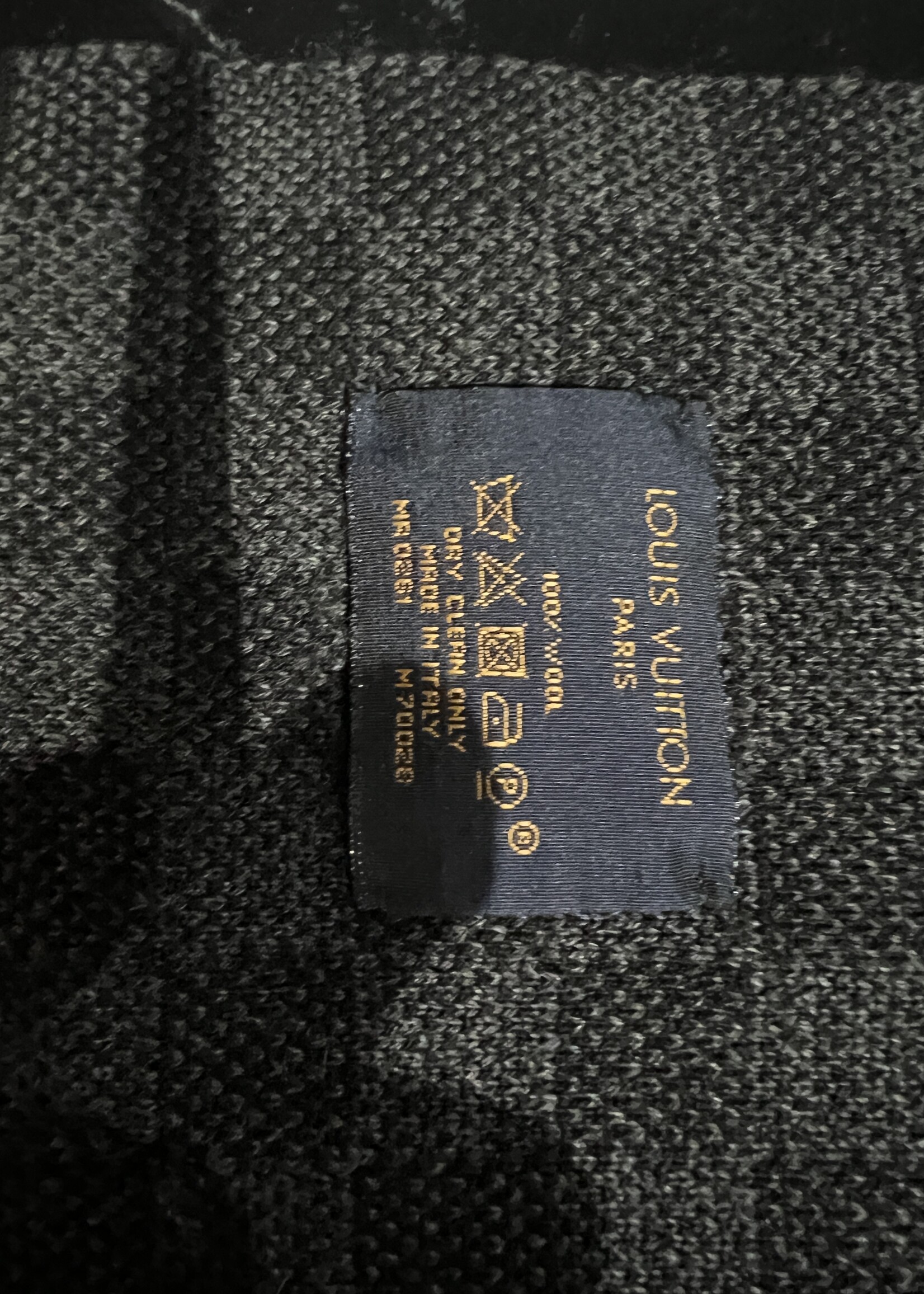Louis Vuitton SOLD - Louis Vuitton Graphite Wool Scarf