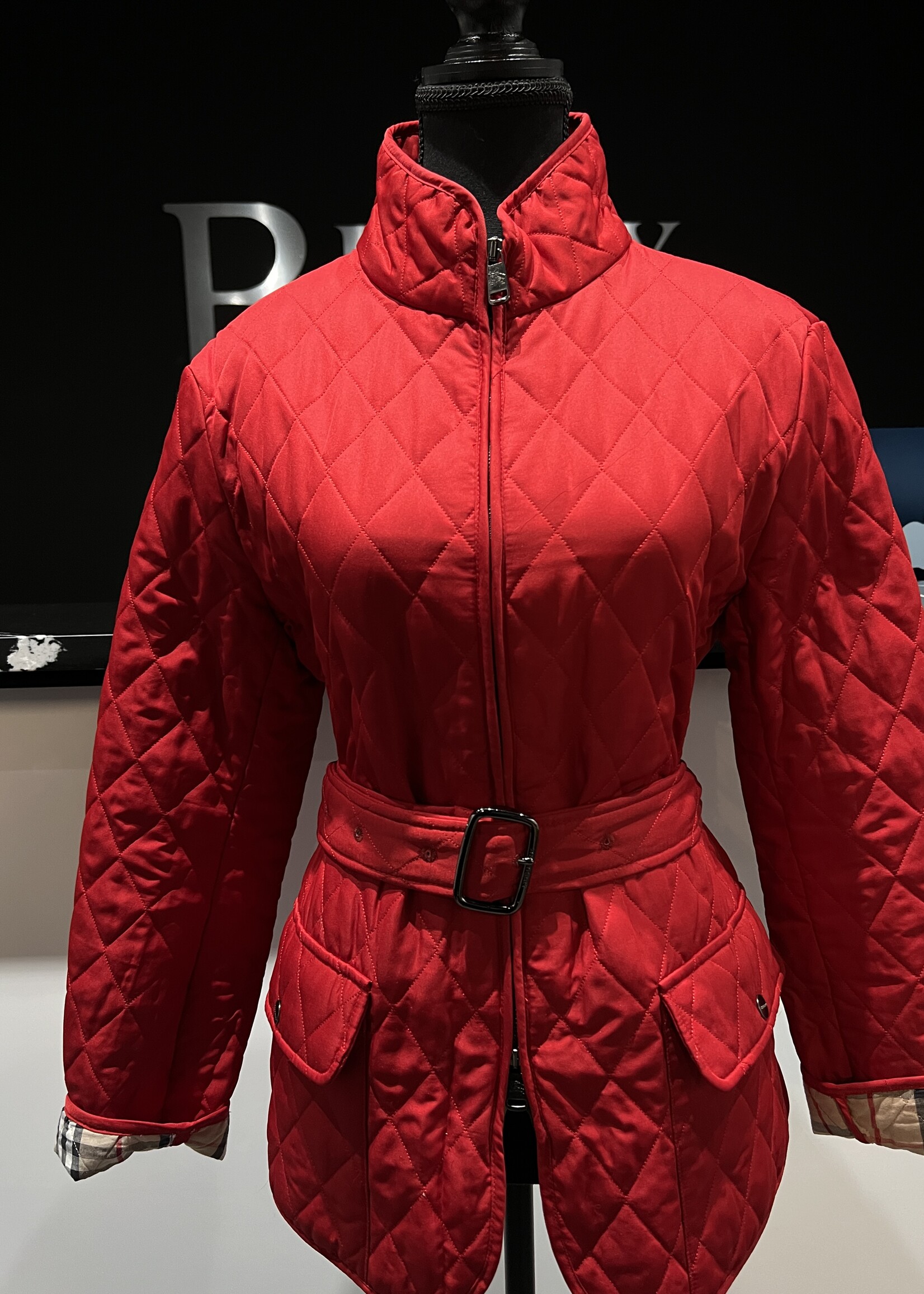 Burberry Burberry Quilted Red Jacket- US L