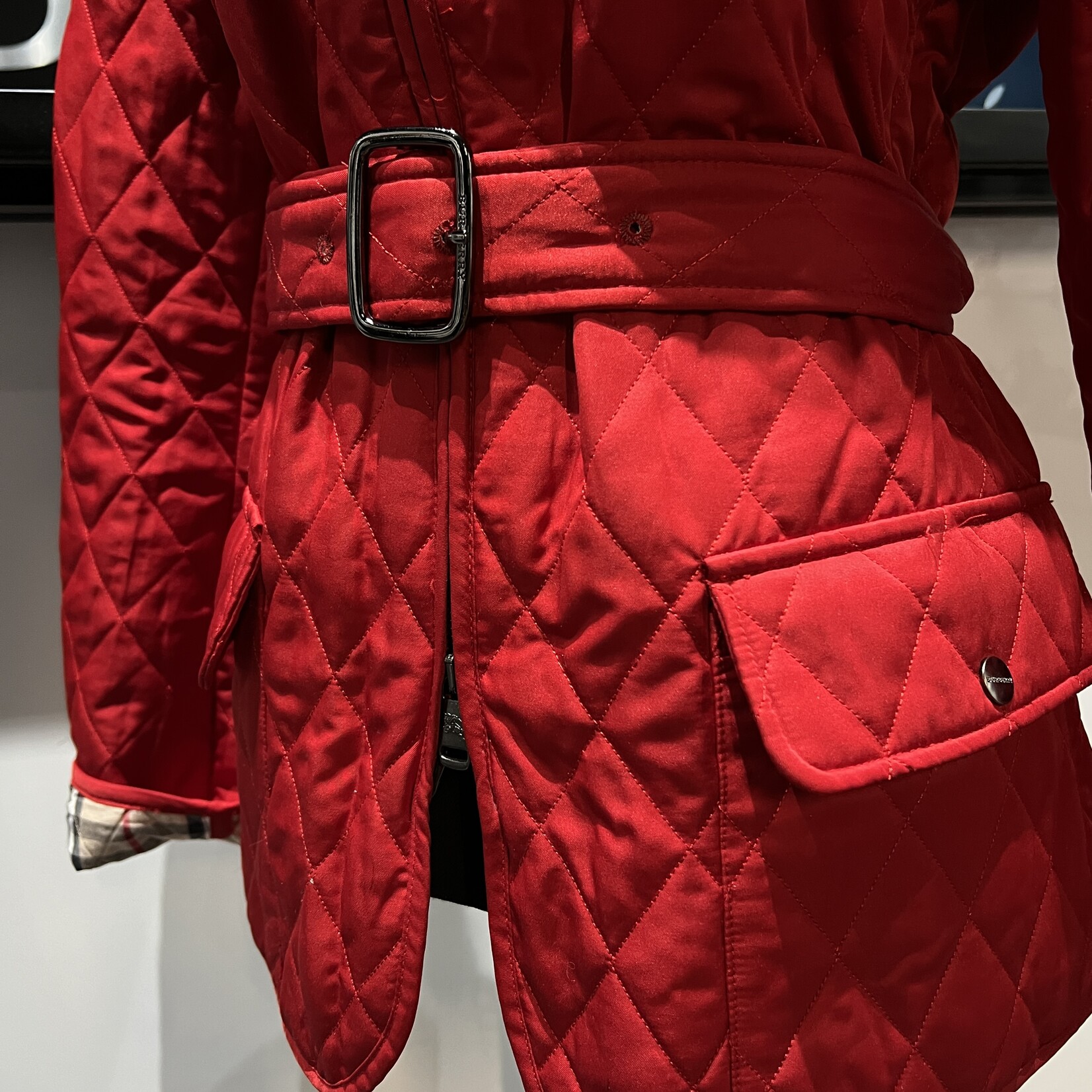 Burberry Burberry Quilted Red Jacket