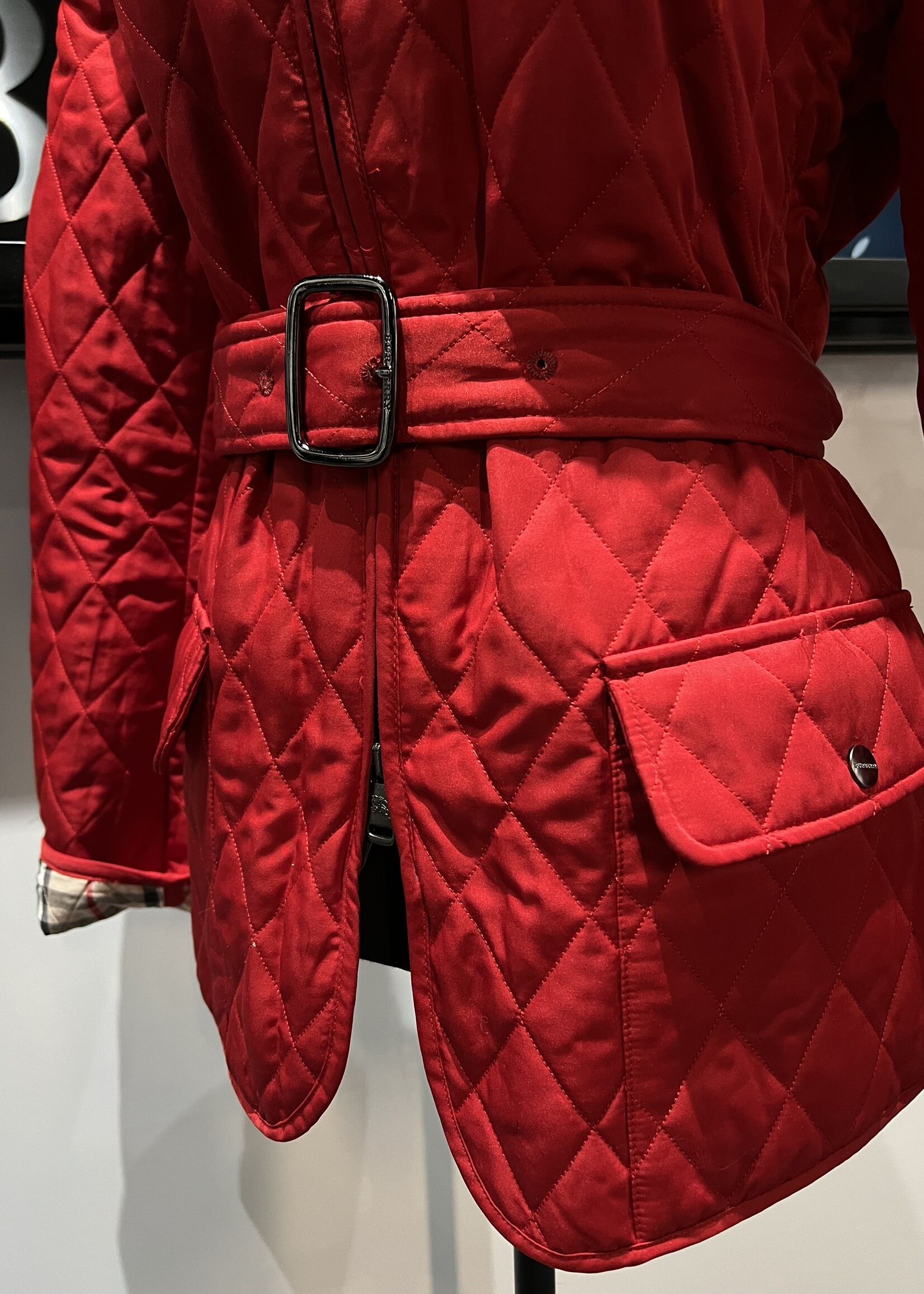 Burberry Burberry Quilted Red Jacket- US L