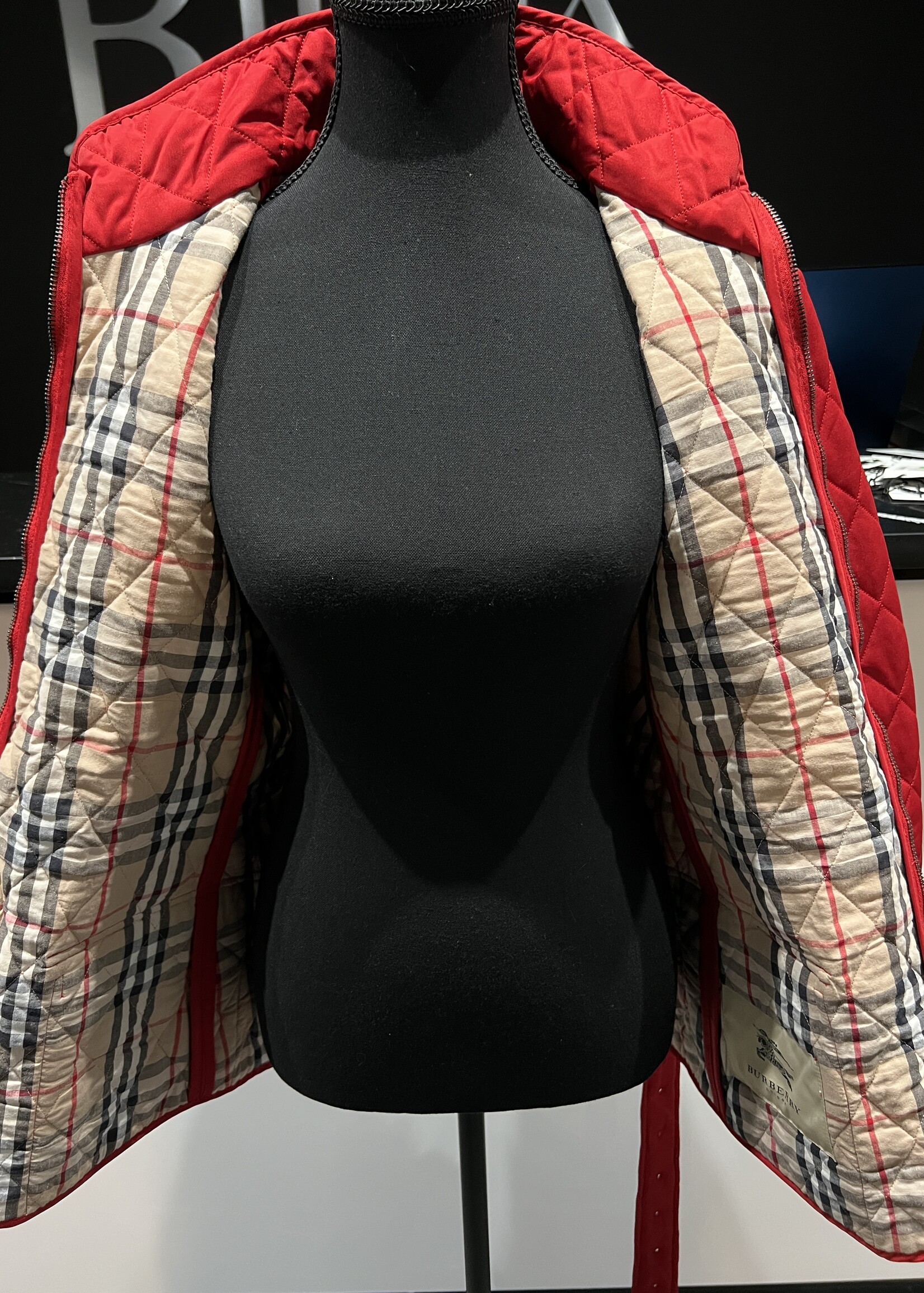 Burberry Burberry Quilted Red Jacket- US L