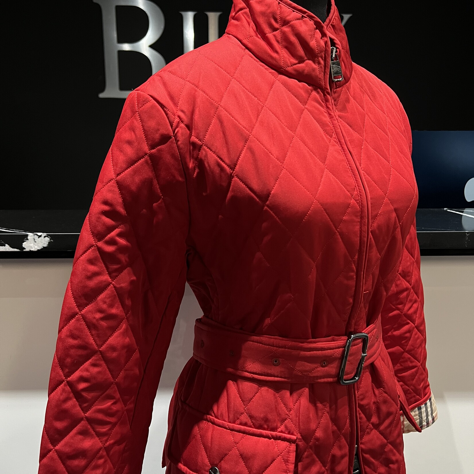 Burberry Burberry Quilted Red Jacket