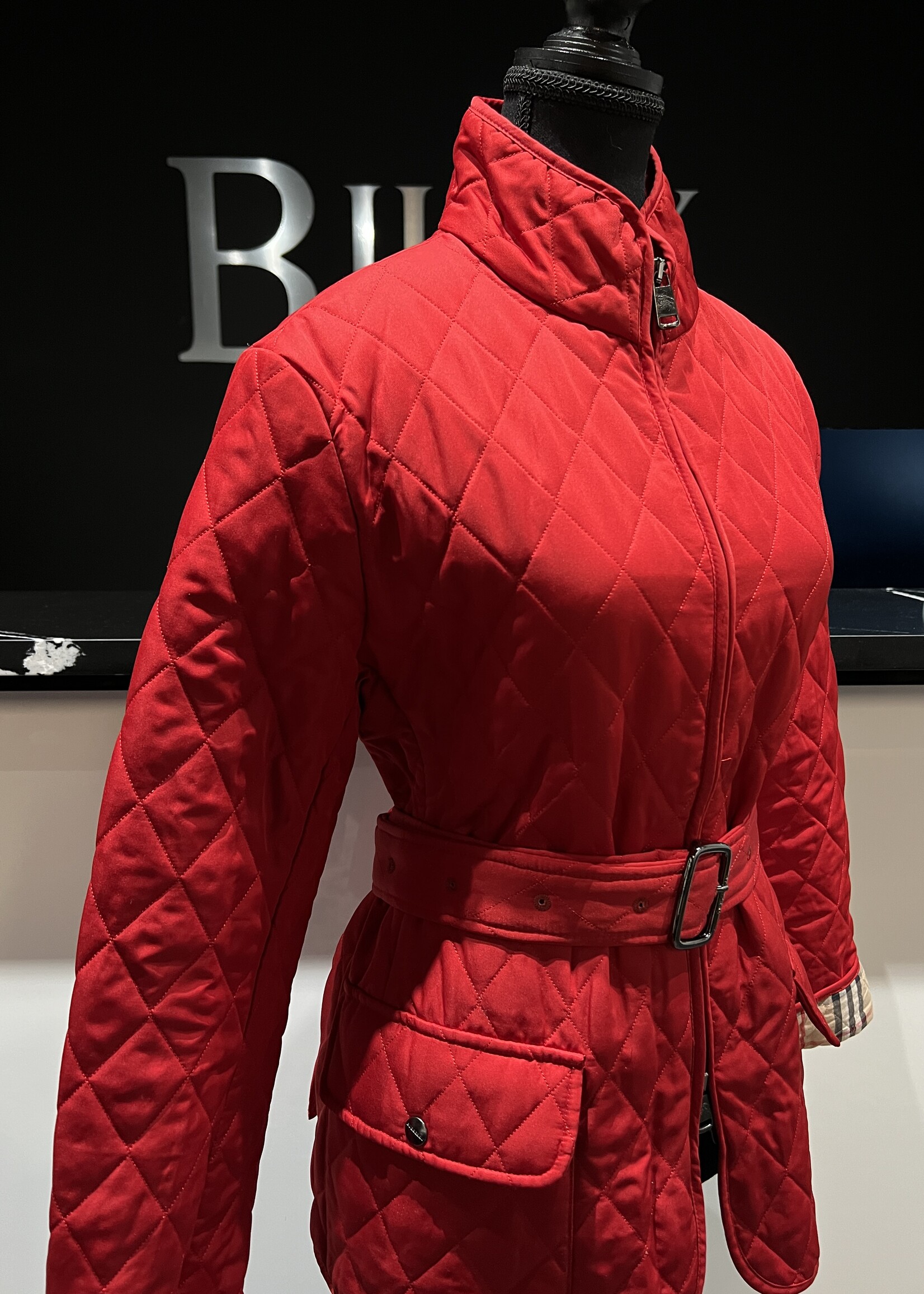 Burberry Burberry Quilted Red Jacket- US L