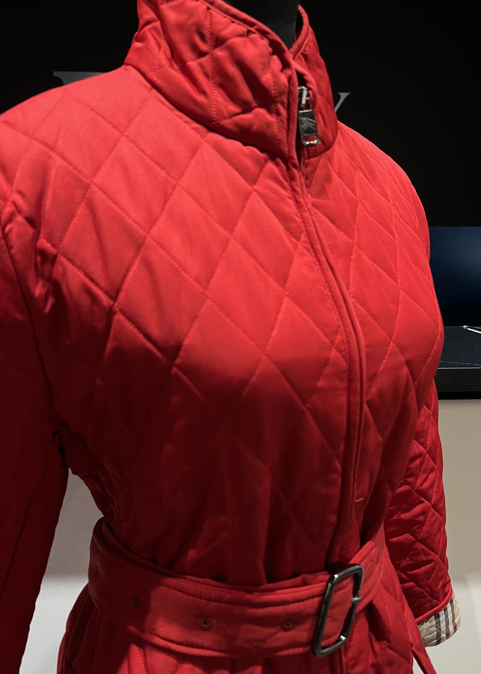 Burberry Burberry Quilted Red Jacket- US L