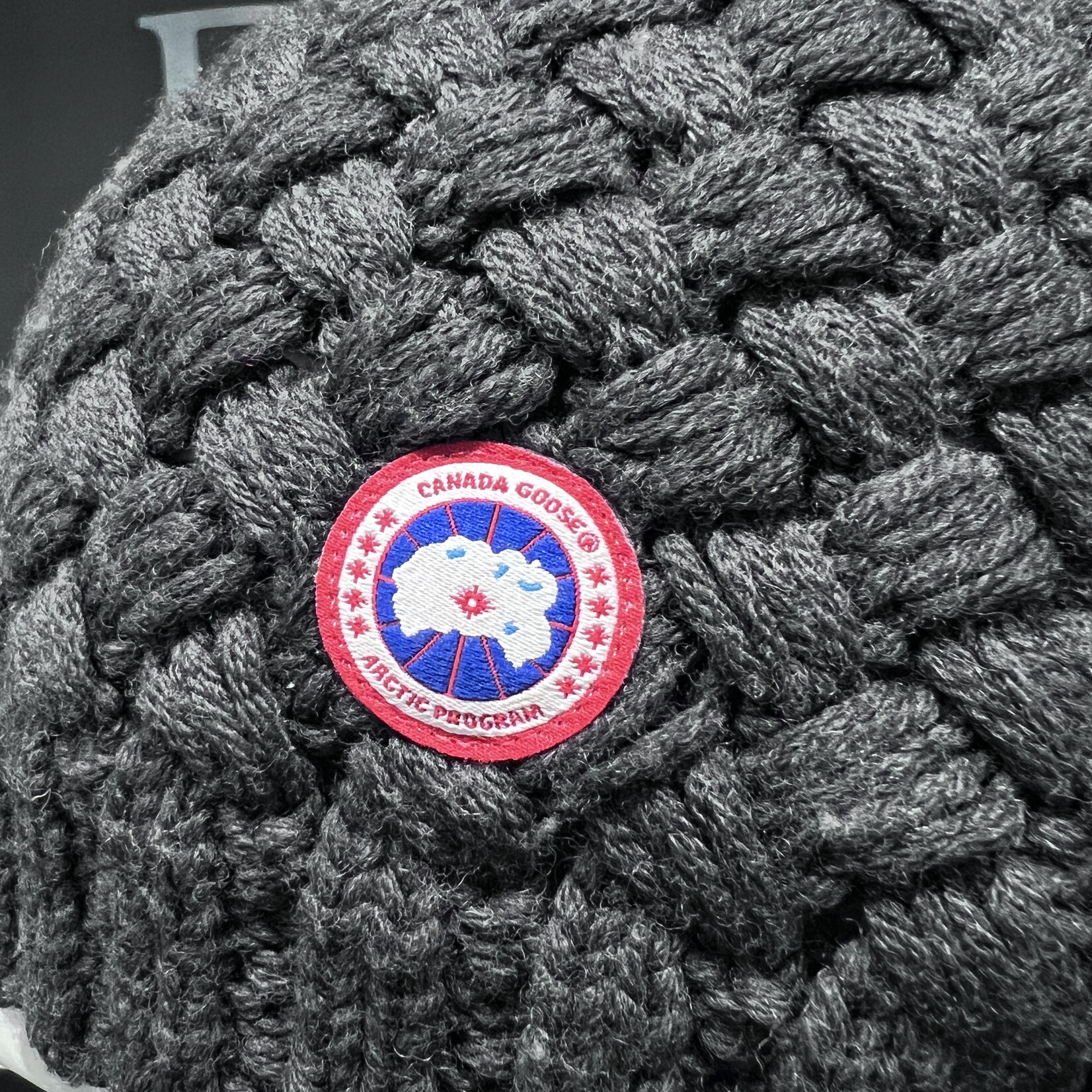 SOLD - Canada Goose Grey Knitted Toque