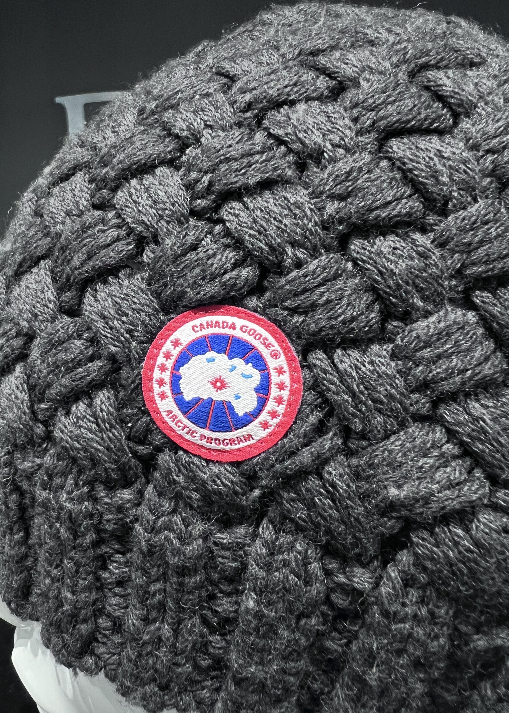 SOLD - Canada Goose Grey Knitted Toque