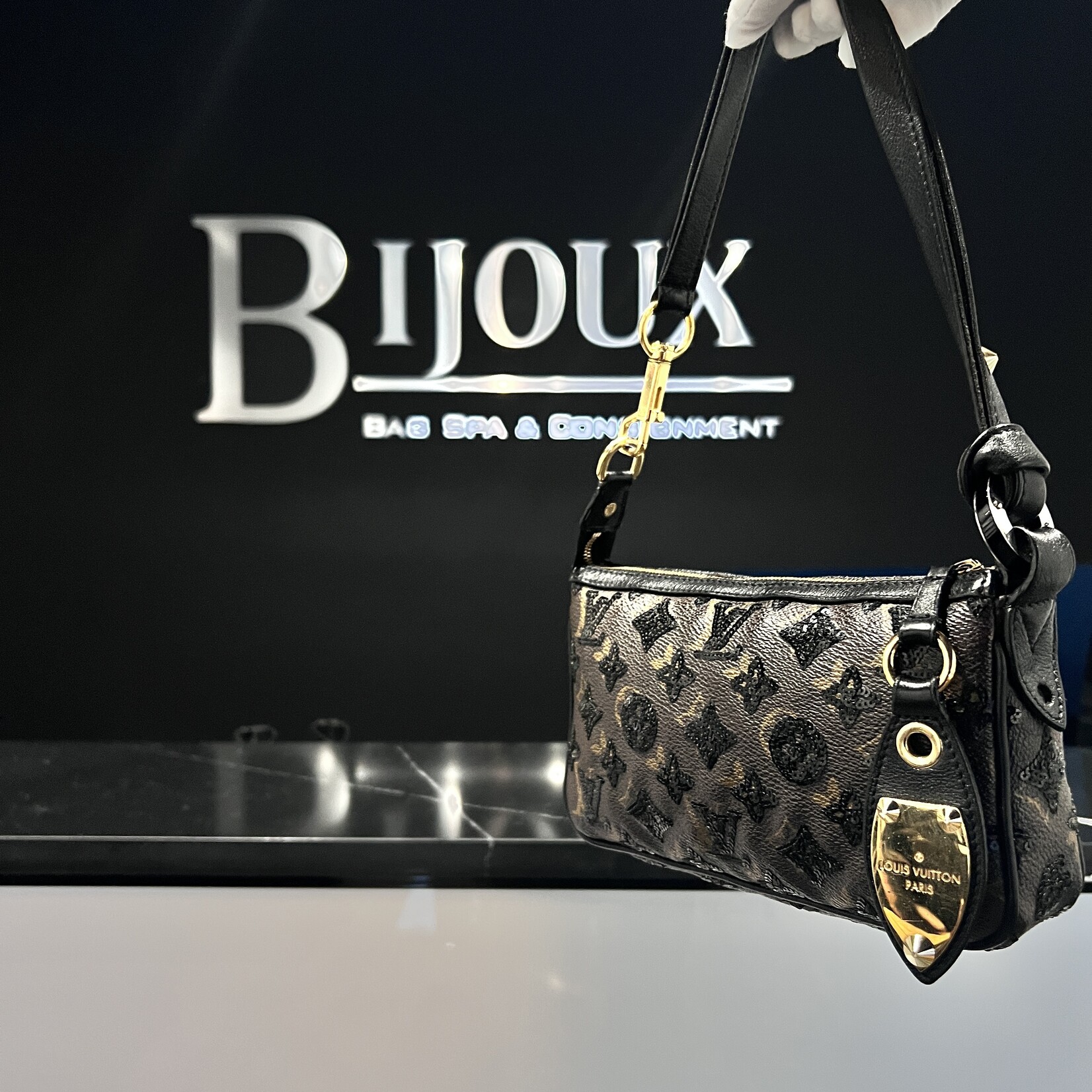 Louis Vuitton SOLD - Louis Vuitton Reverse Sequin Pochette