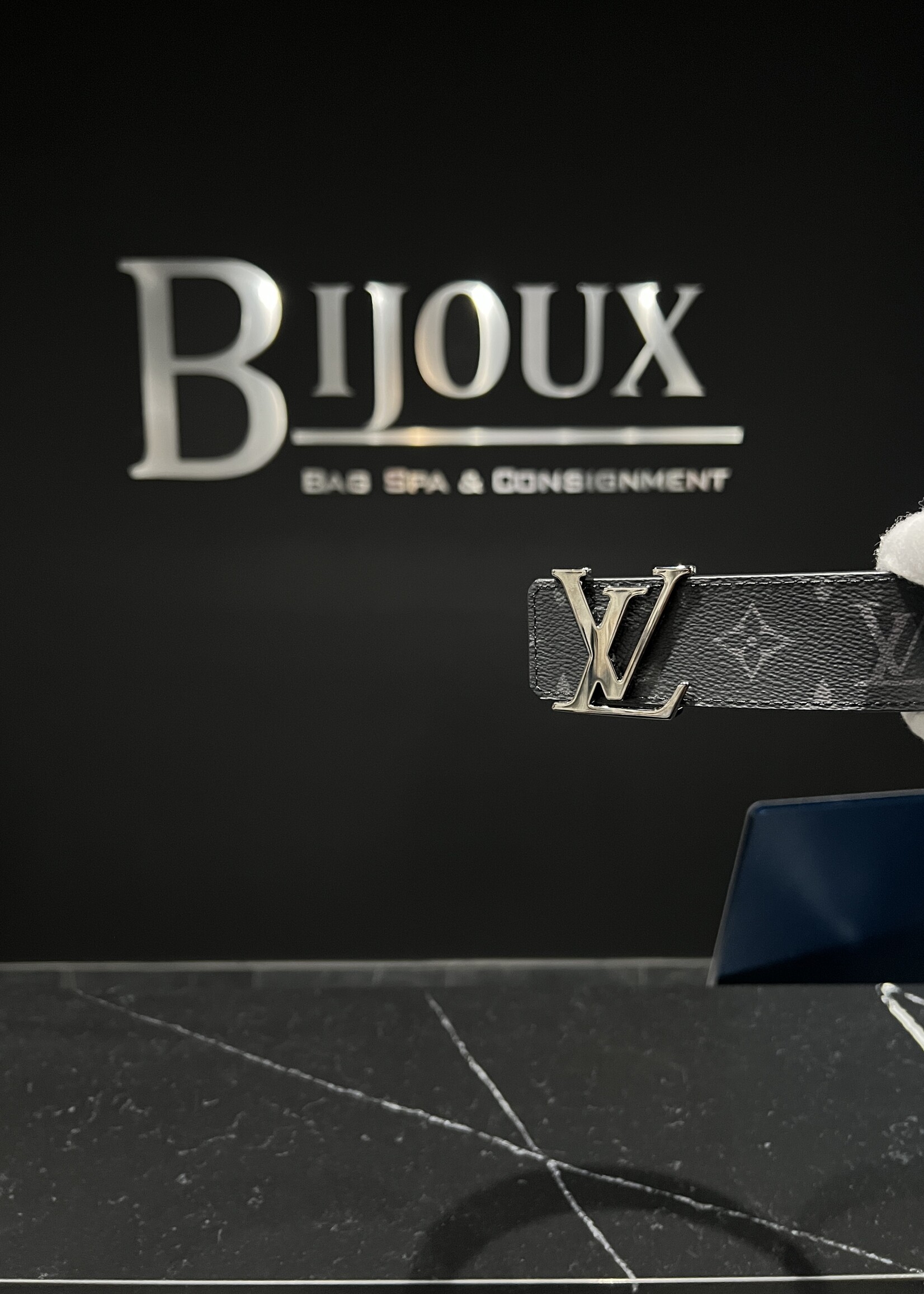 Louis Vuitton SOLD - Louis Vuitton Reverse Monogram Eclipse Belt