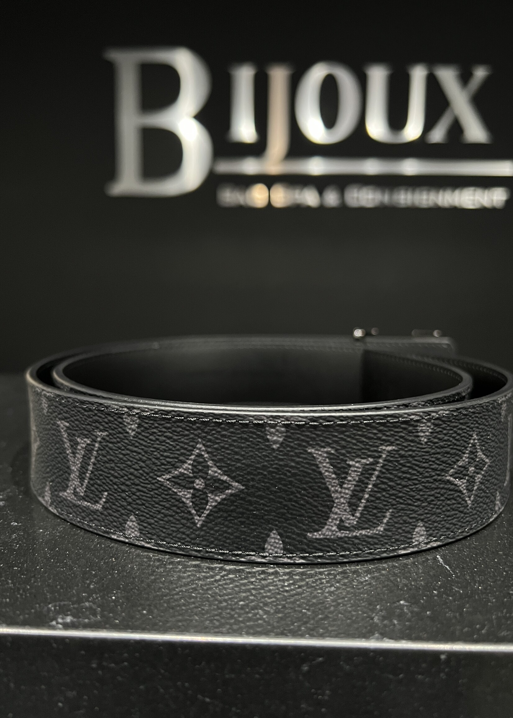 Louis Vuitton SOLD - Louis Vuitton Reverse Monogram Eclipse Belt