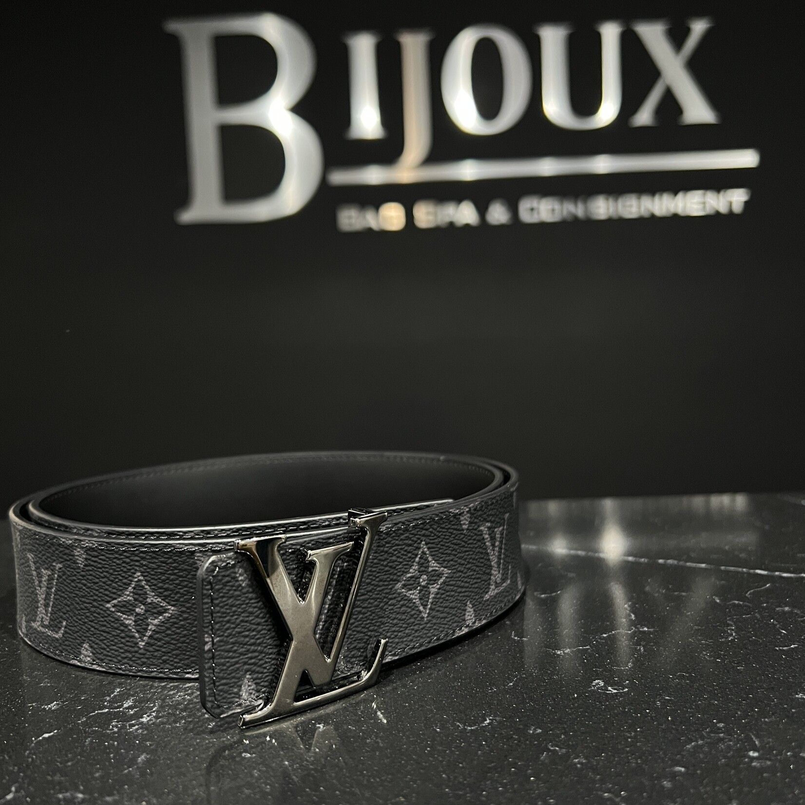 Louis Vuitton SOLD - Louis Vuitton Reverse Monogram Eclipse Belt