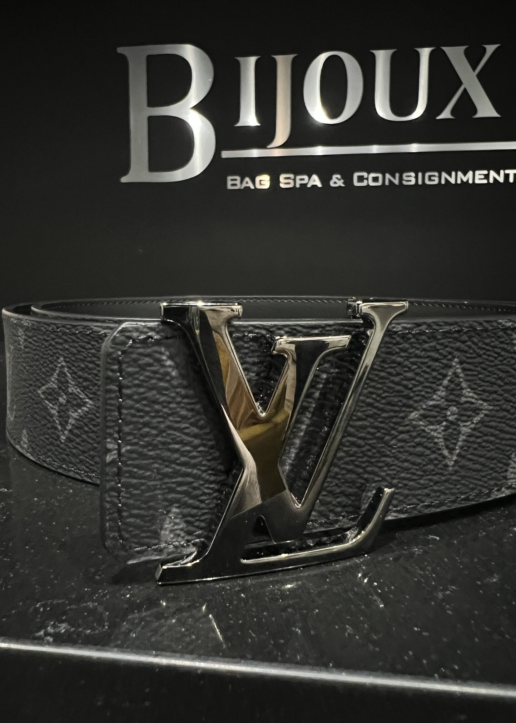 Louis Vuitton SOLD - Louis Vuitton Reverse Monogram Eclipse Belt