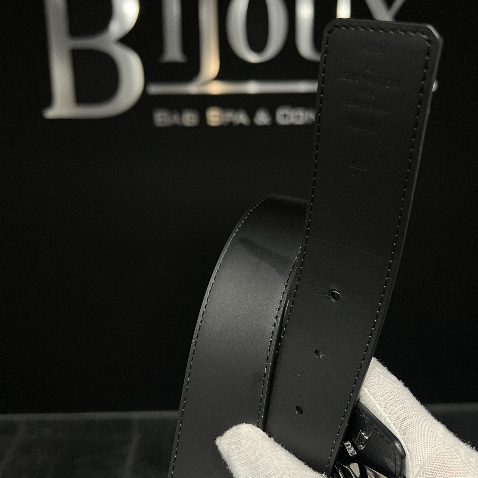 Louis Vuitton SOLD - Louis Vuitton Reverse Monogram Eclipse Belt