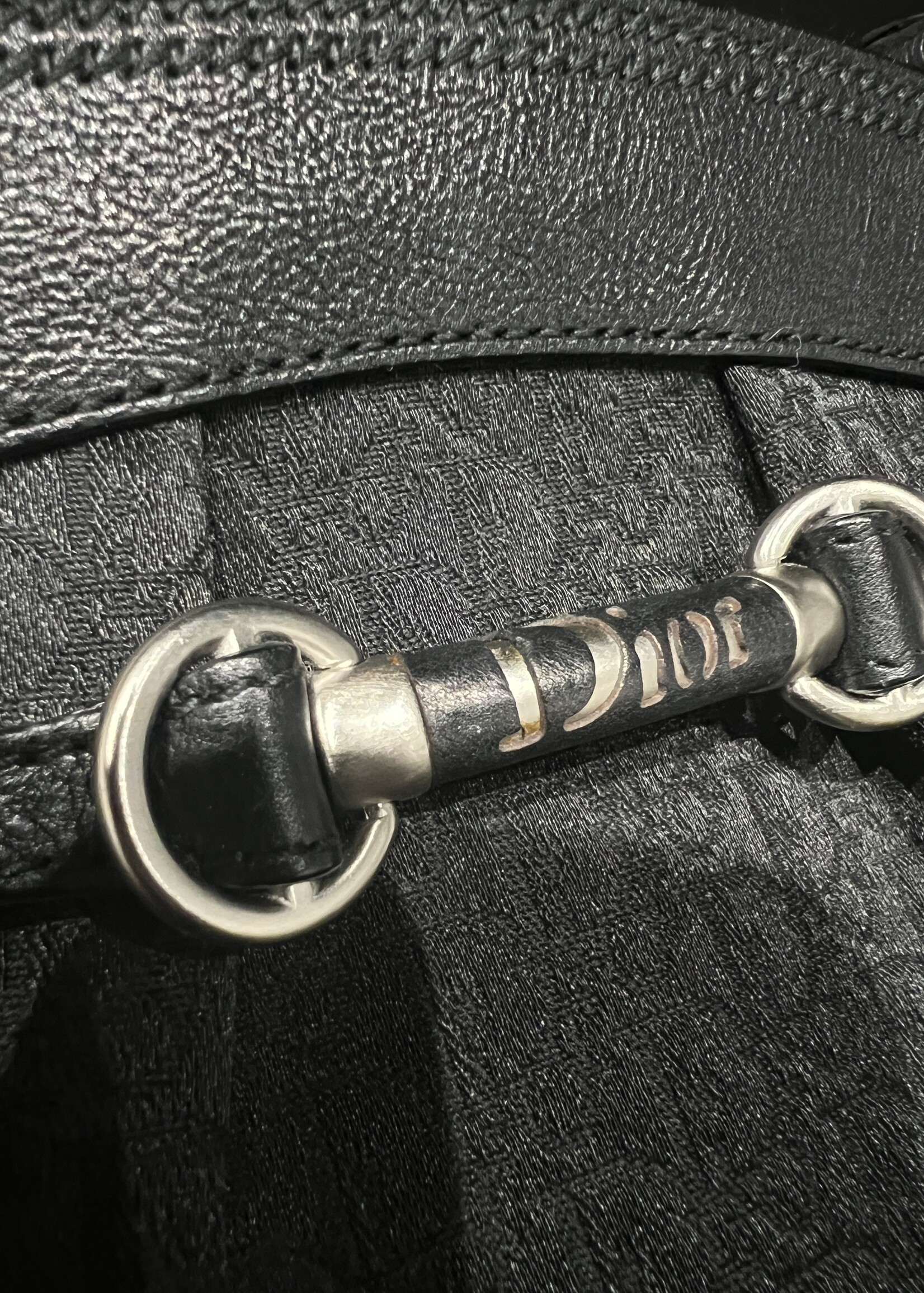 Christian Dior SOLD- Dior Black Monogram Satchel Bag