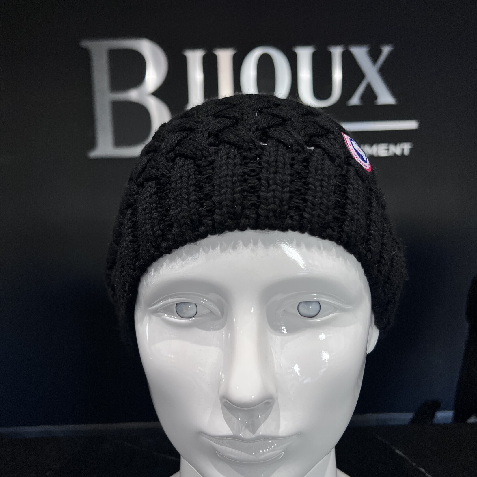 SOLD - Canada Goose Black Knitted Toque