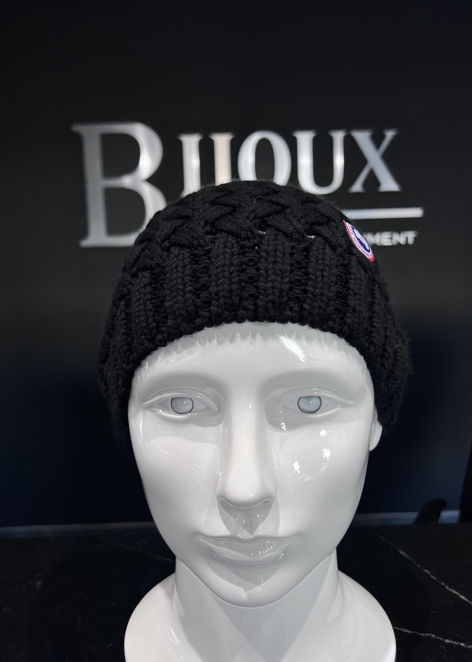 SOLD - Canada Goose Black Knitted Toque