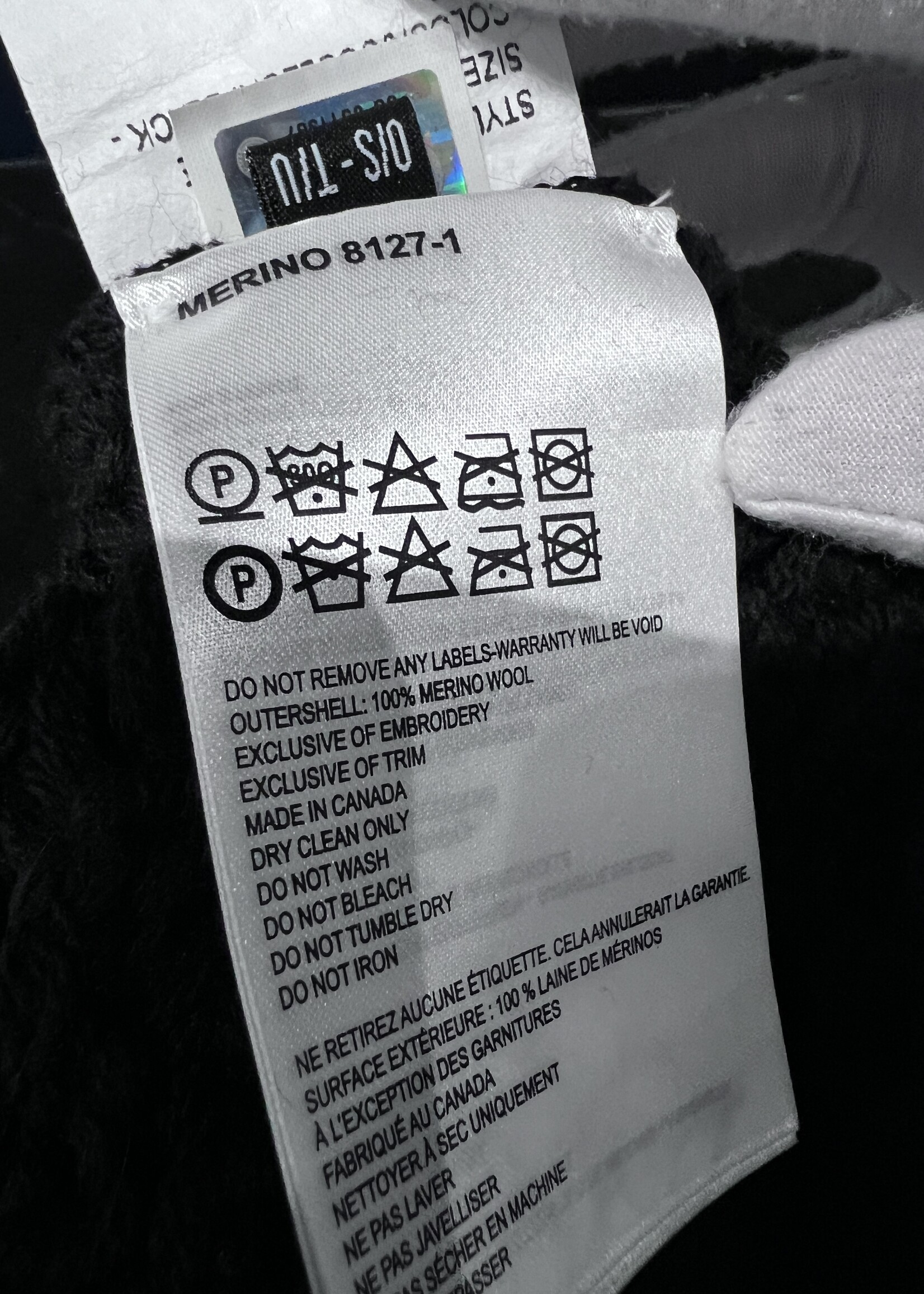 SOLD - Canada Goose Black Knitted Toque