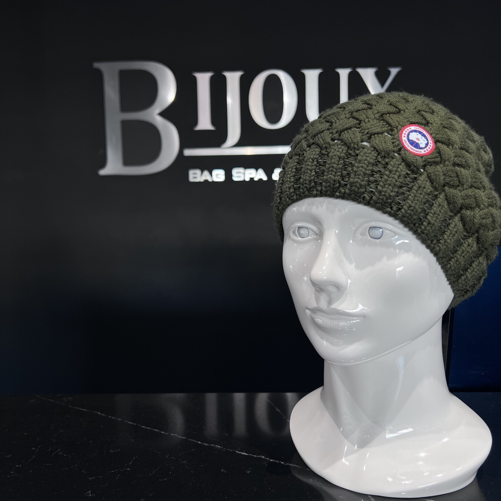 Canada Goose Canada Goose Green Knitted Toque