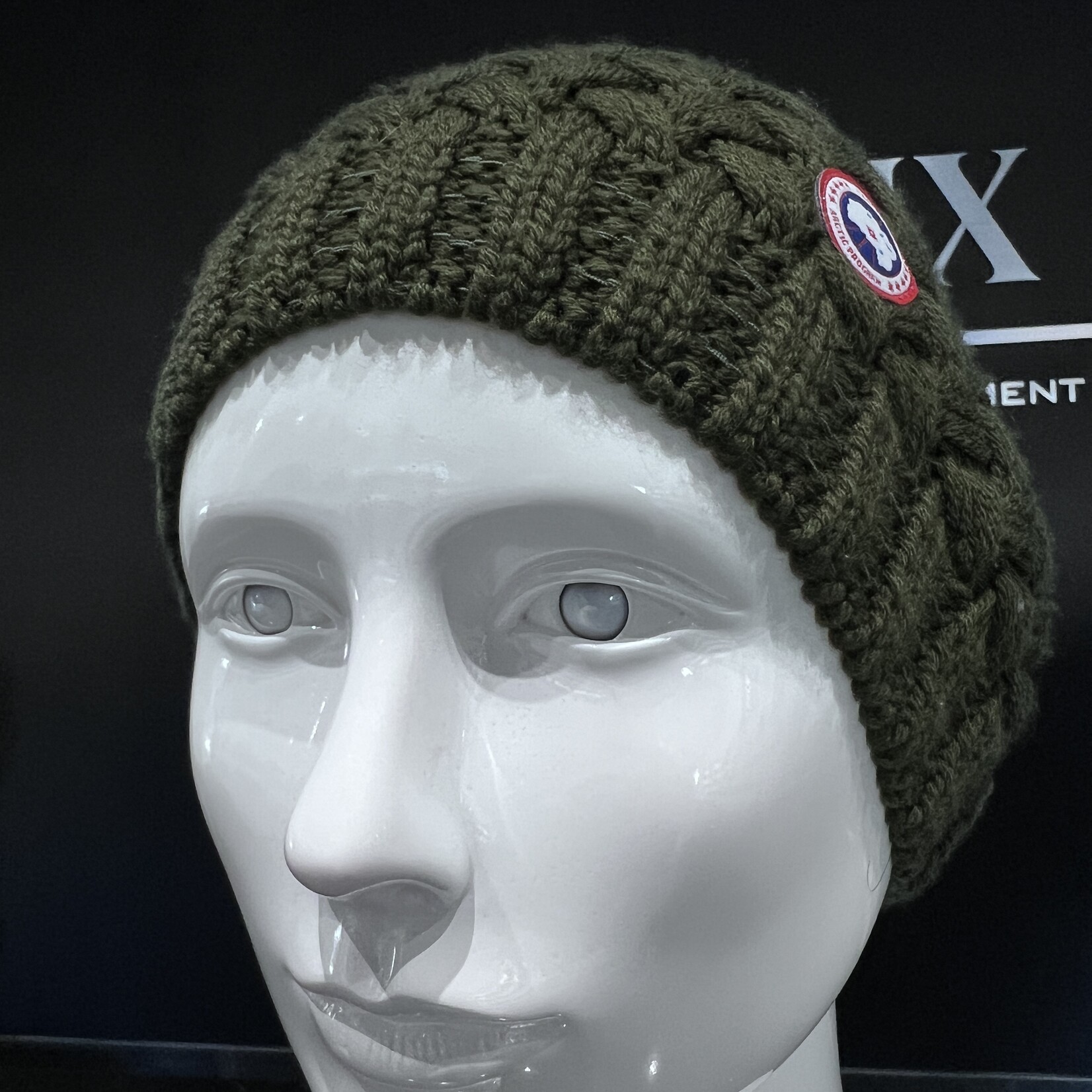 SOLD - Canada Goose Green Knitted Toque