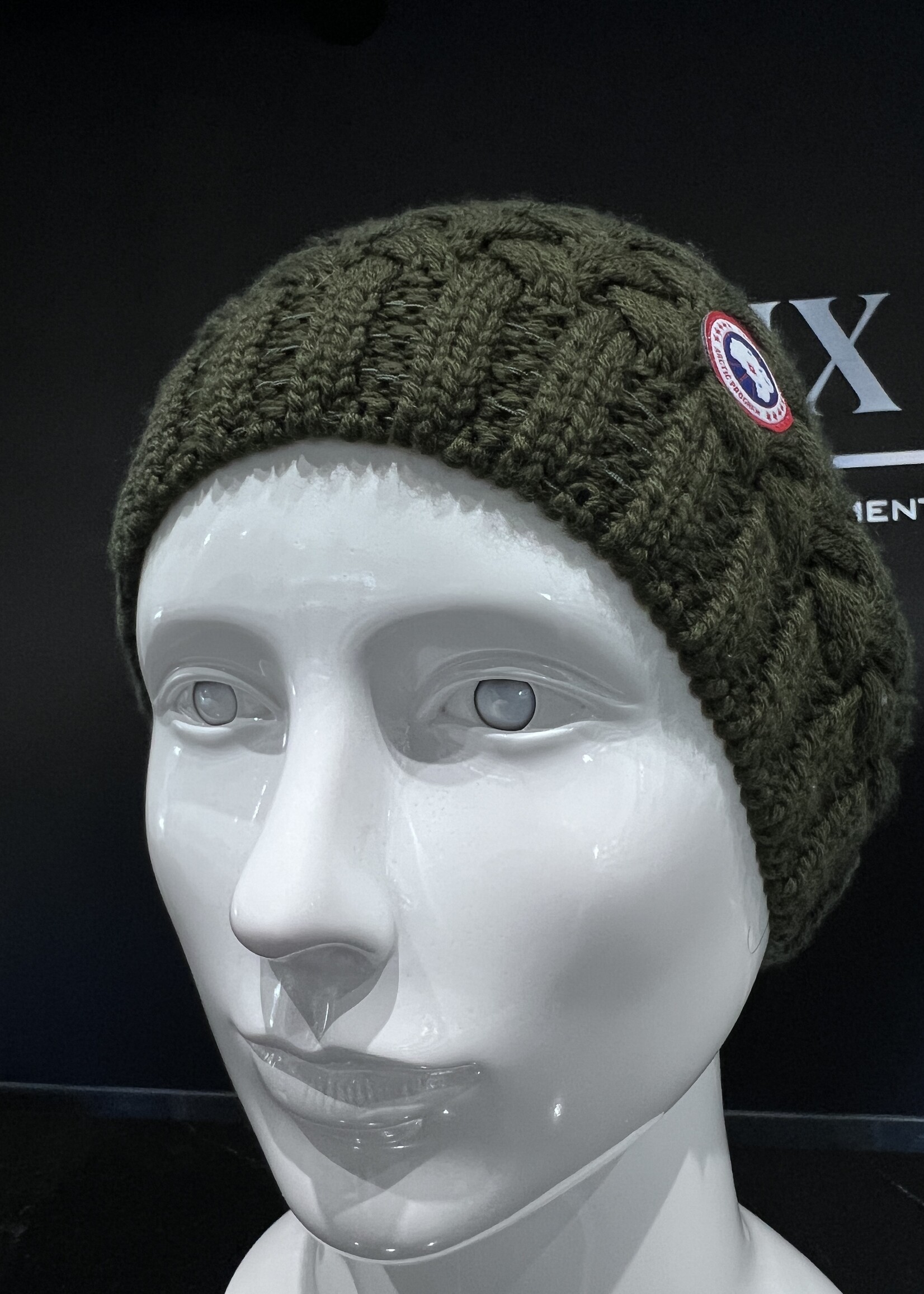 SOLD - Canada Goose Green Knitted Toque